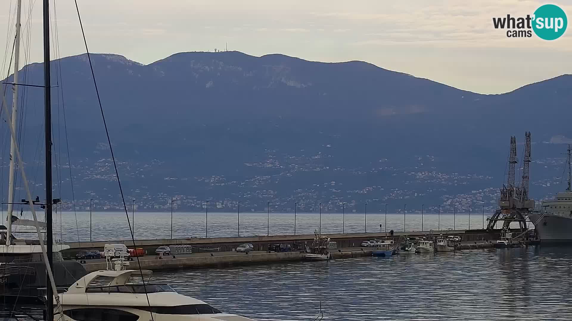 The Riva and Marina in Rijeka  – Live Webcam Croatia