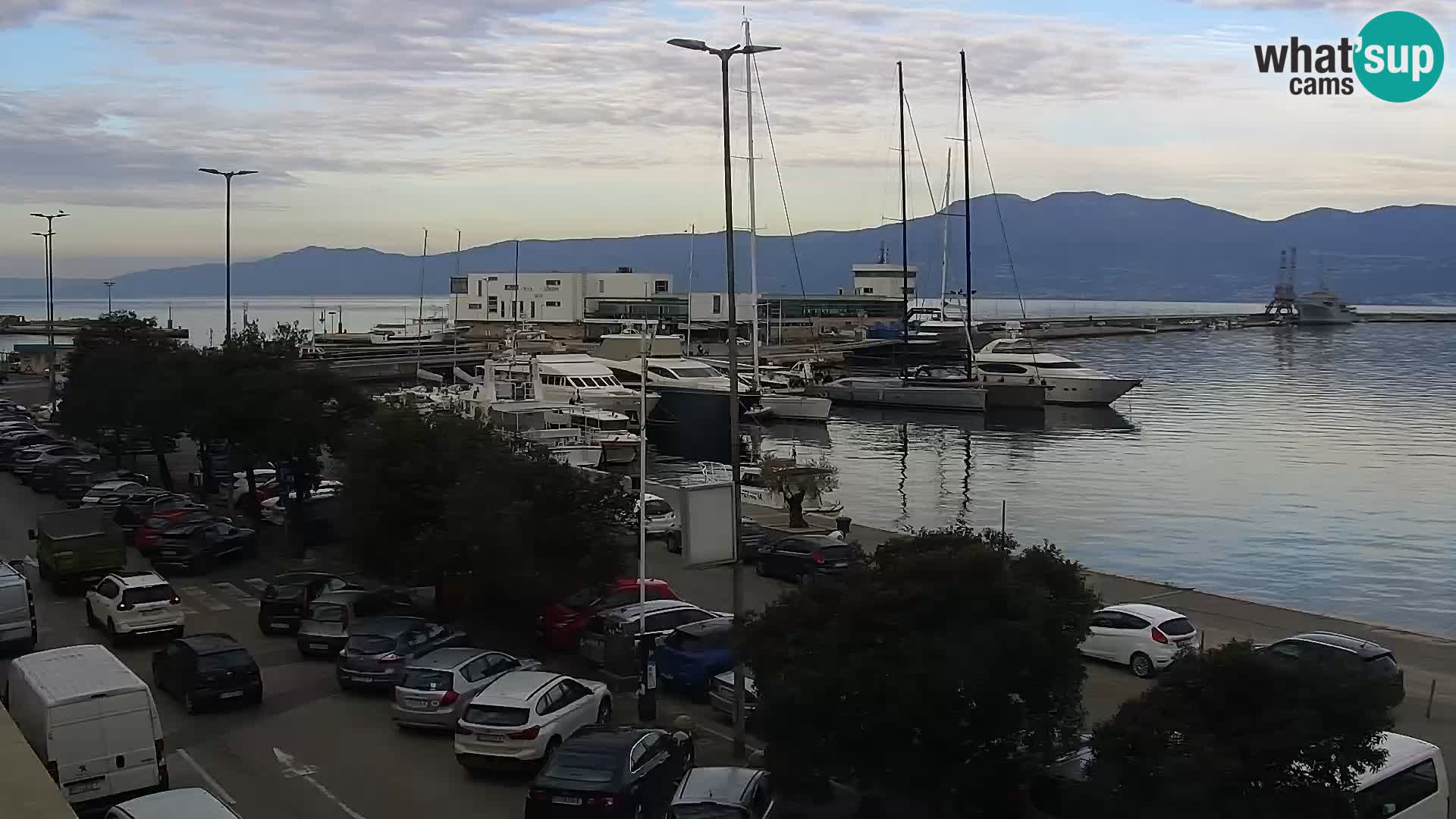 La Riva et Marina à Rijeka – Live Webcam Croatie