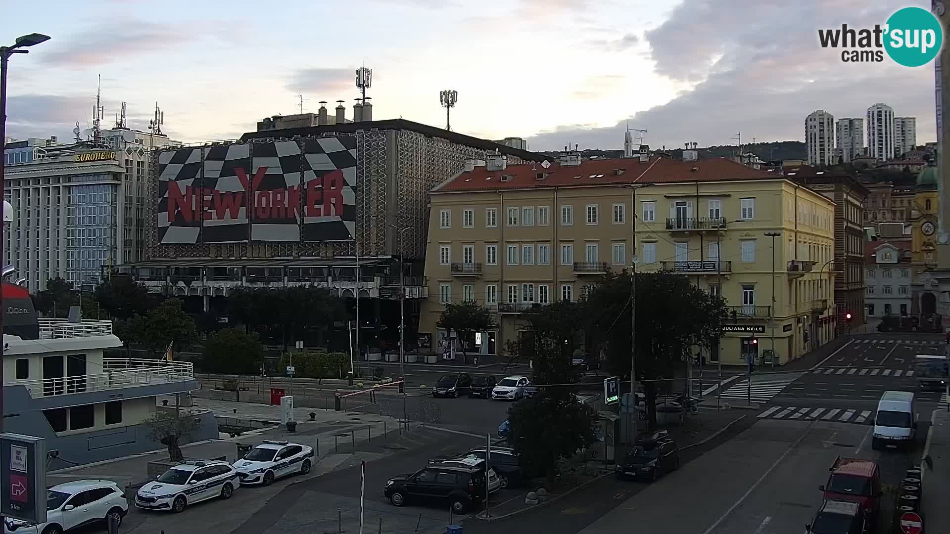 La Riva e la Marina a Rijeka (Fiume) – Live Webcam Croazia