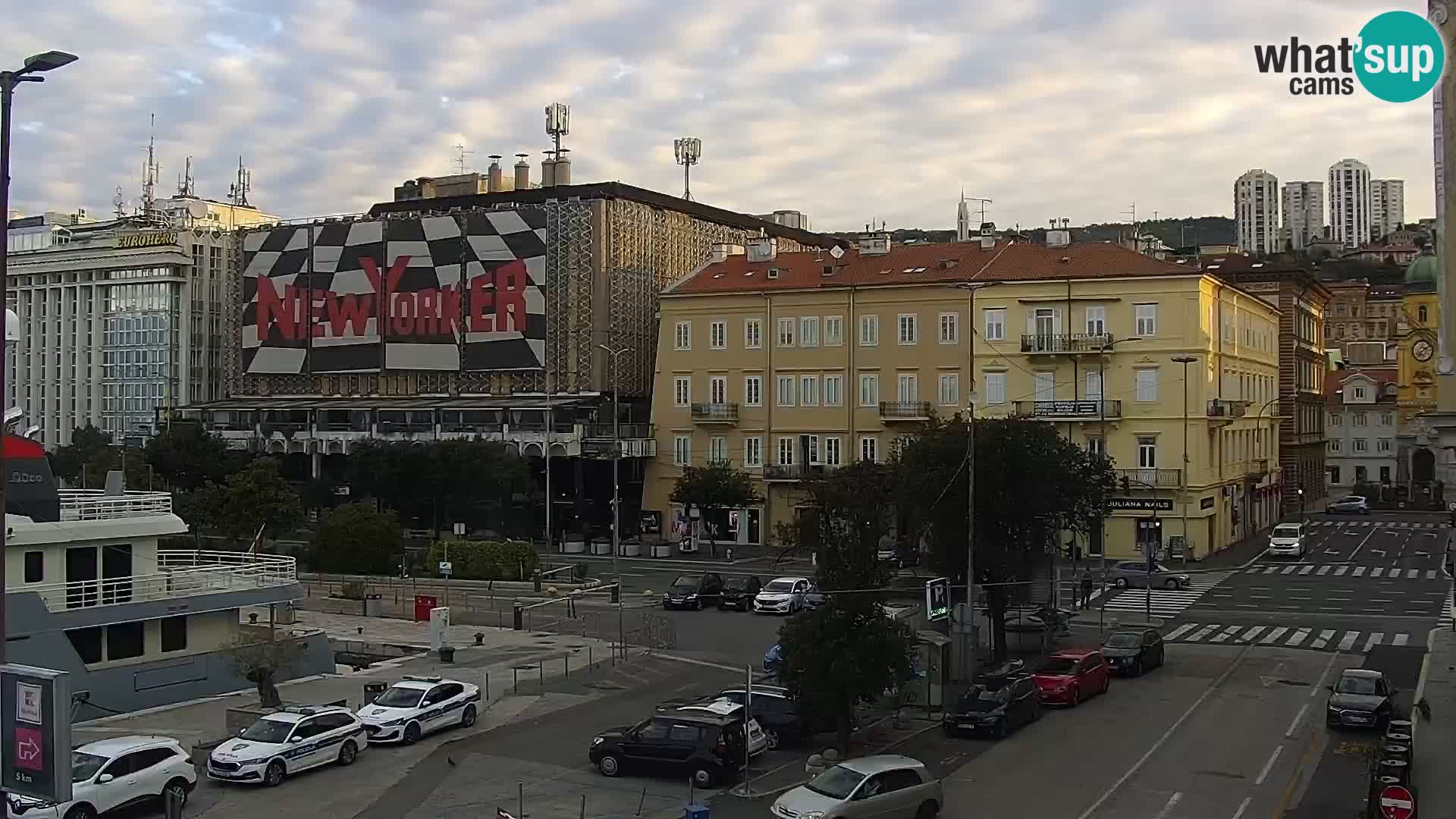 La Riva et Marina à Rijeka – Live Webcam Croatie
