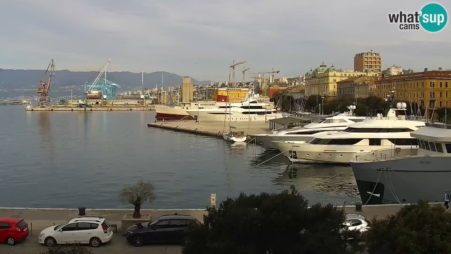 La Riva e la Marina a Rijeka (Fiume) – Live Webcam Croazia