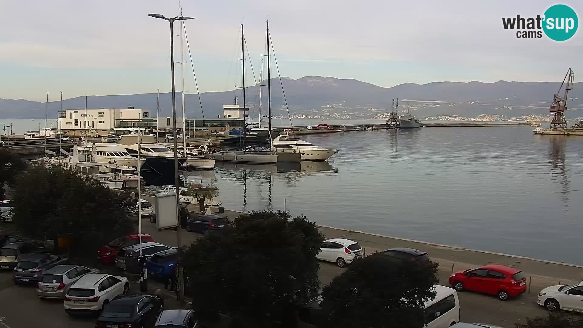 La Riva et Marina à Rijeka – Live Webcam Croatie