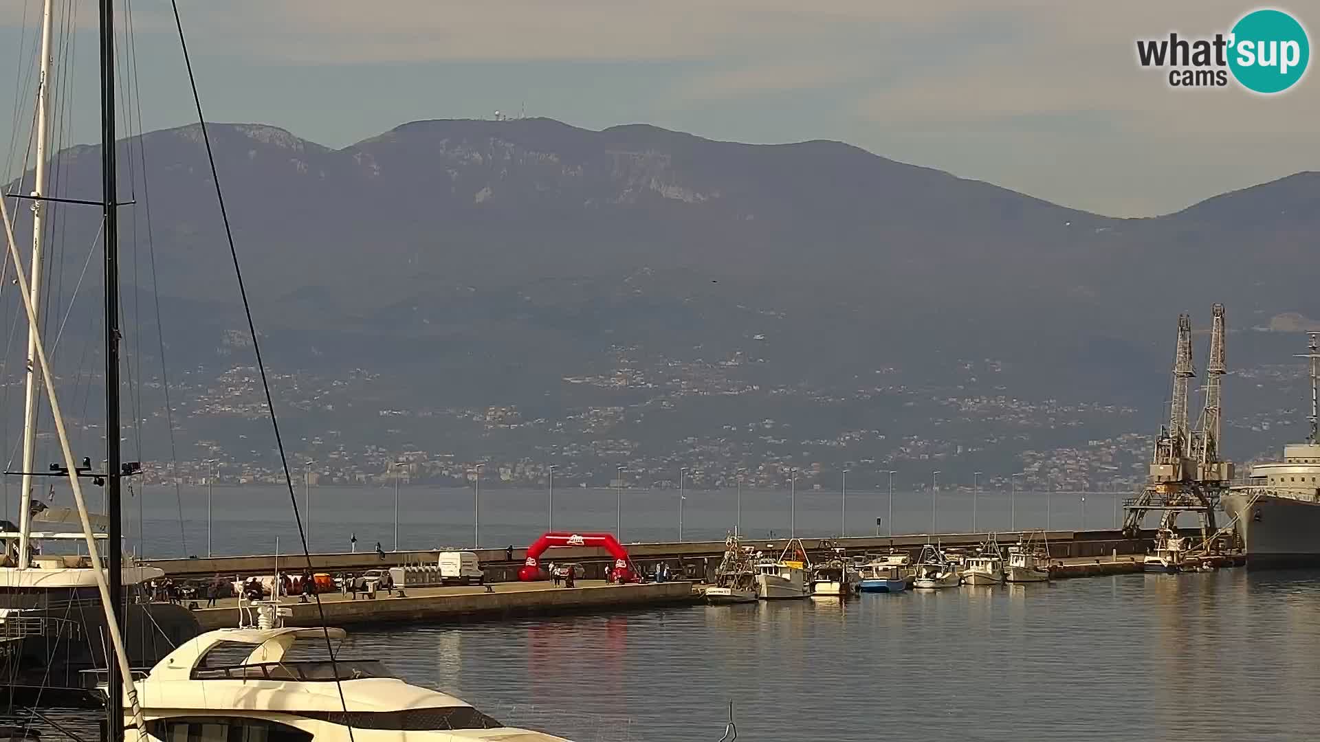 Riva i Marina u Rijeci – Web kamera uživo u Hrvatskoj