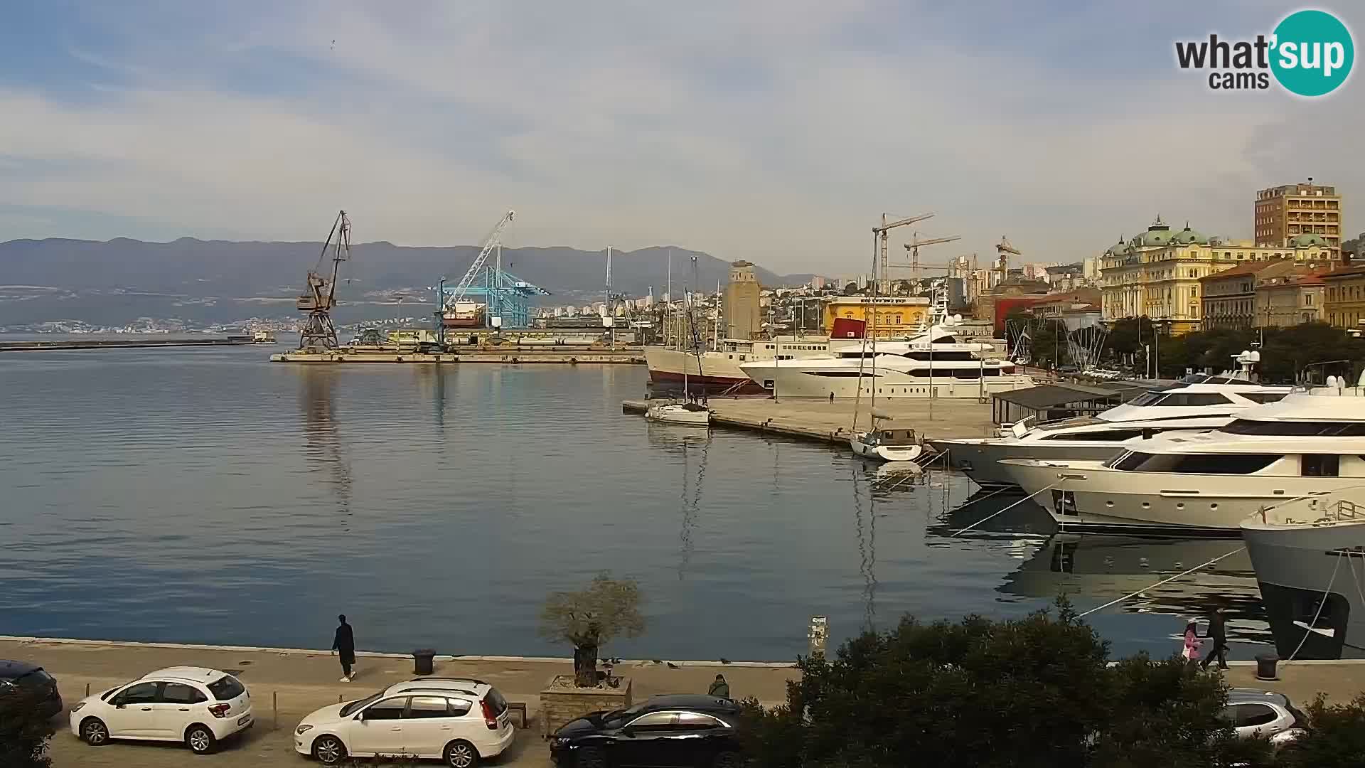 La Riva e la Marina a Rijeka (Fiume) – Live Webcam Croazia