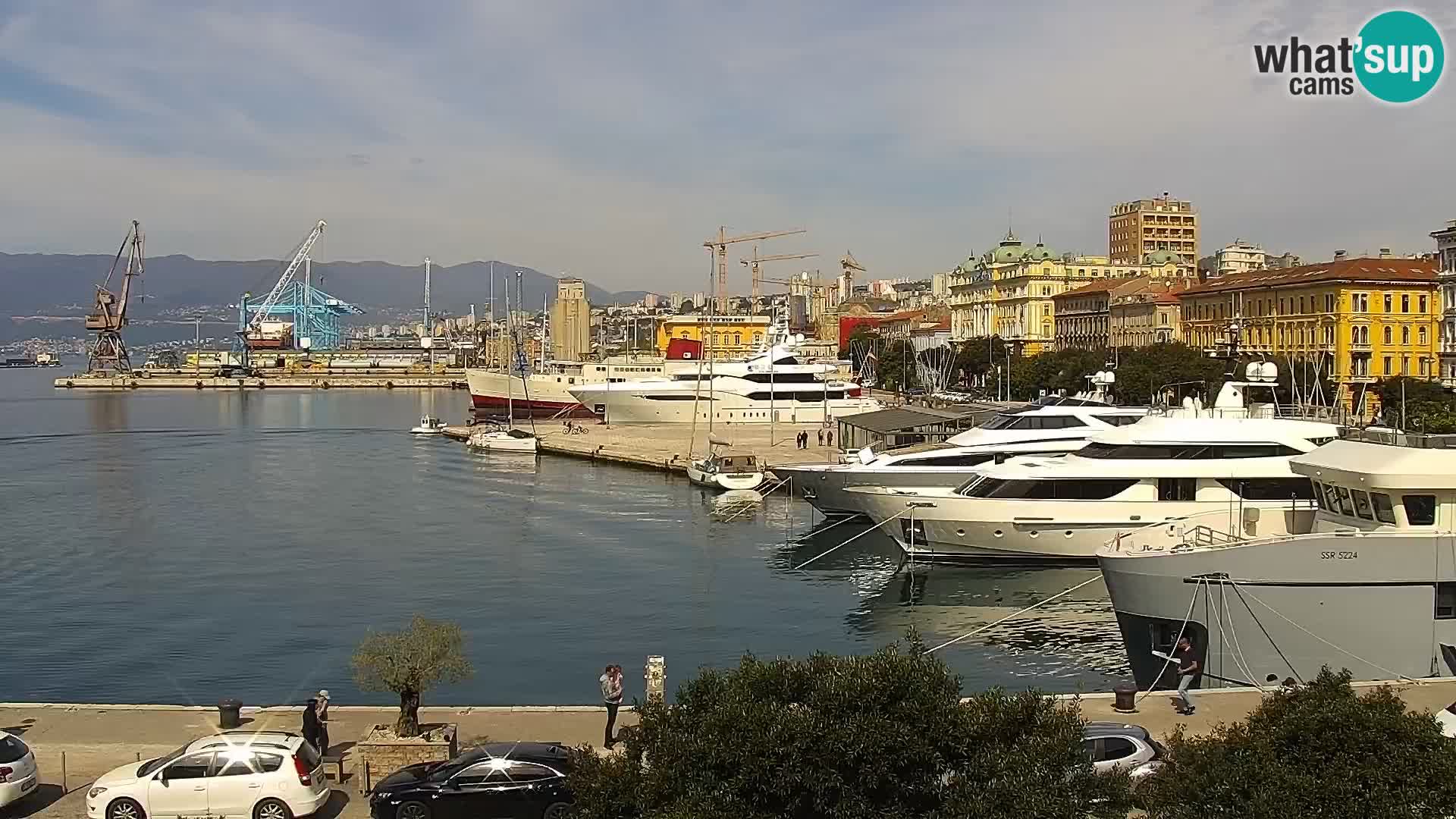 La Riva e la Marina a Rijeka (Fiume) – Live Webcam Croazia