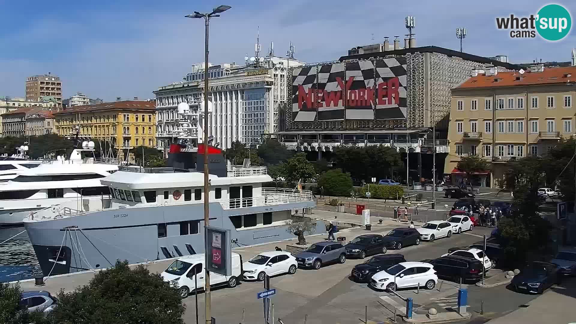 Riva i Marina u Rijeci – Web kamera uživo u Hrvatskoj