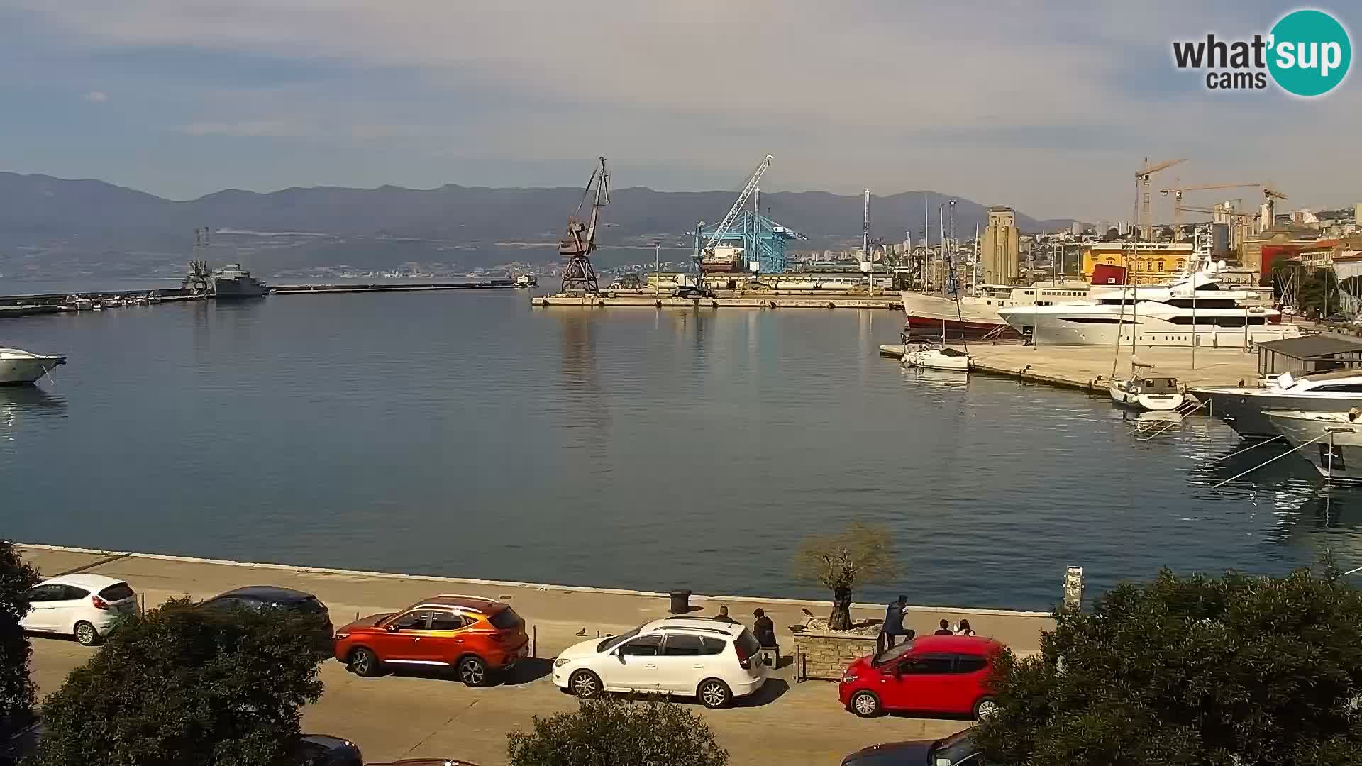 La Riva e la Marina a Rijeka (Fiume) – Live Webcam Croazia