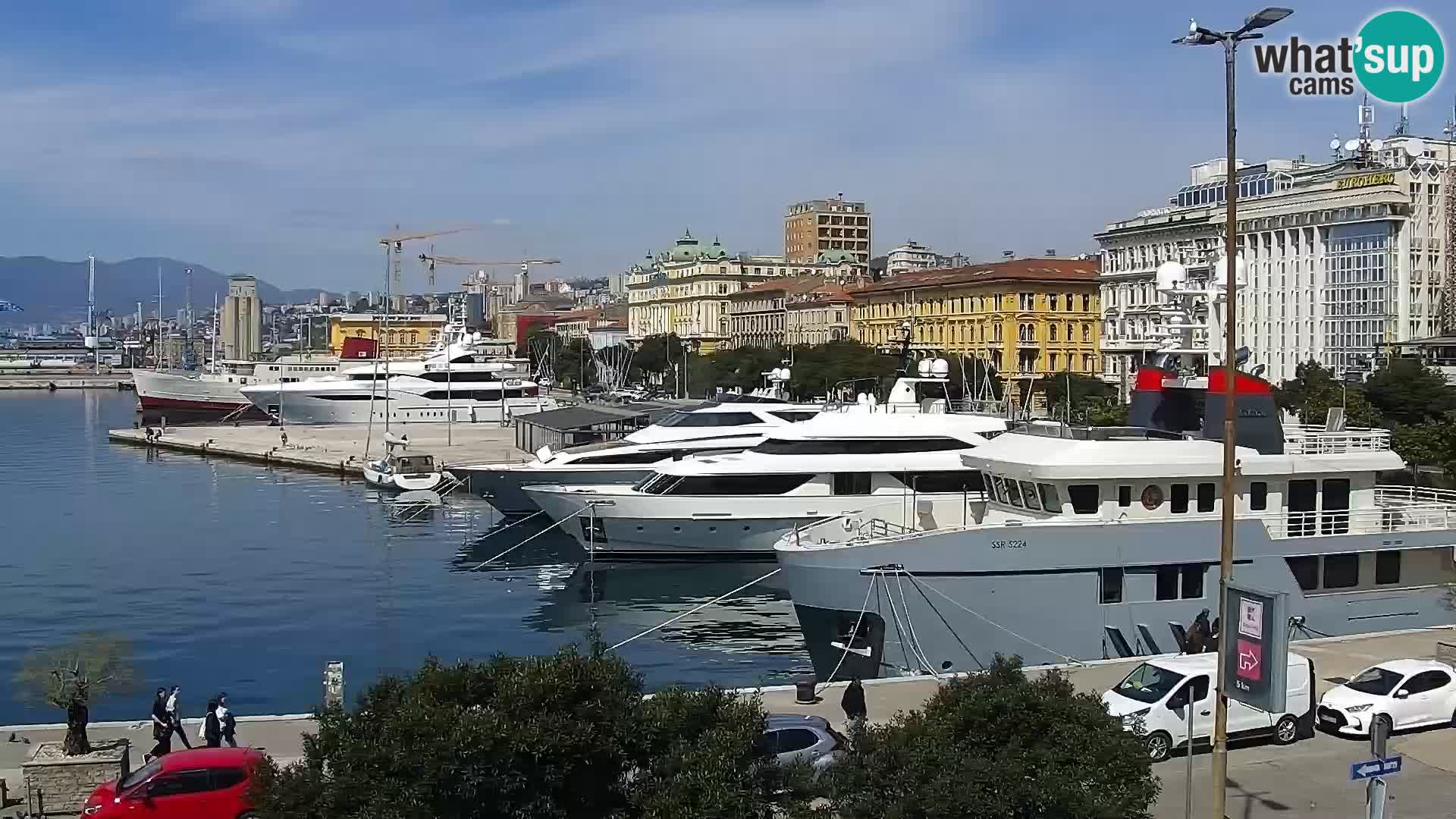 Riva i Marina u Rijeci – Web kamera uživo u Hrvatskoj
