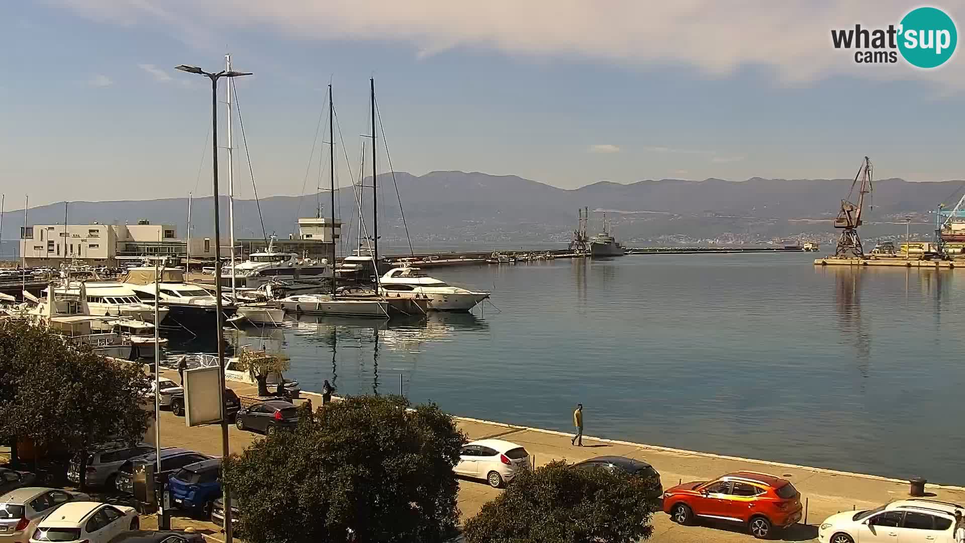 La Riva e la Marina a Rijeka (Fiume) – Live Webcam Croazia