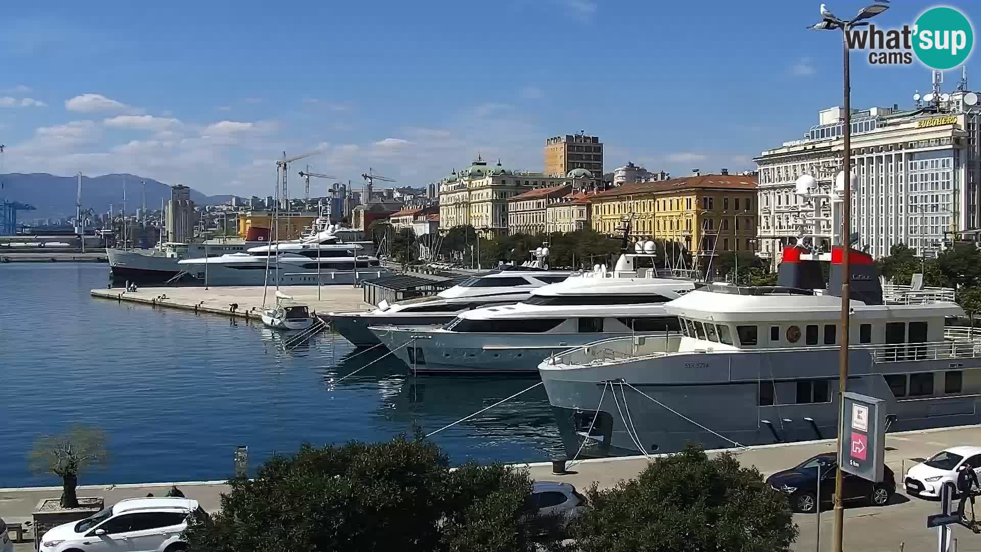 La Riva e la Marina a Rijeka (Fiume) – Live Webcam Croazia