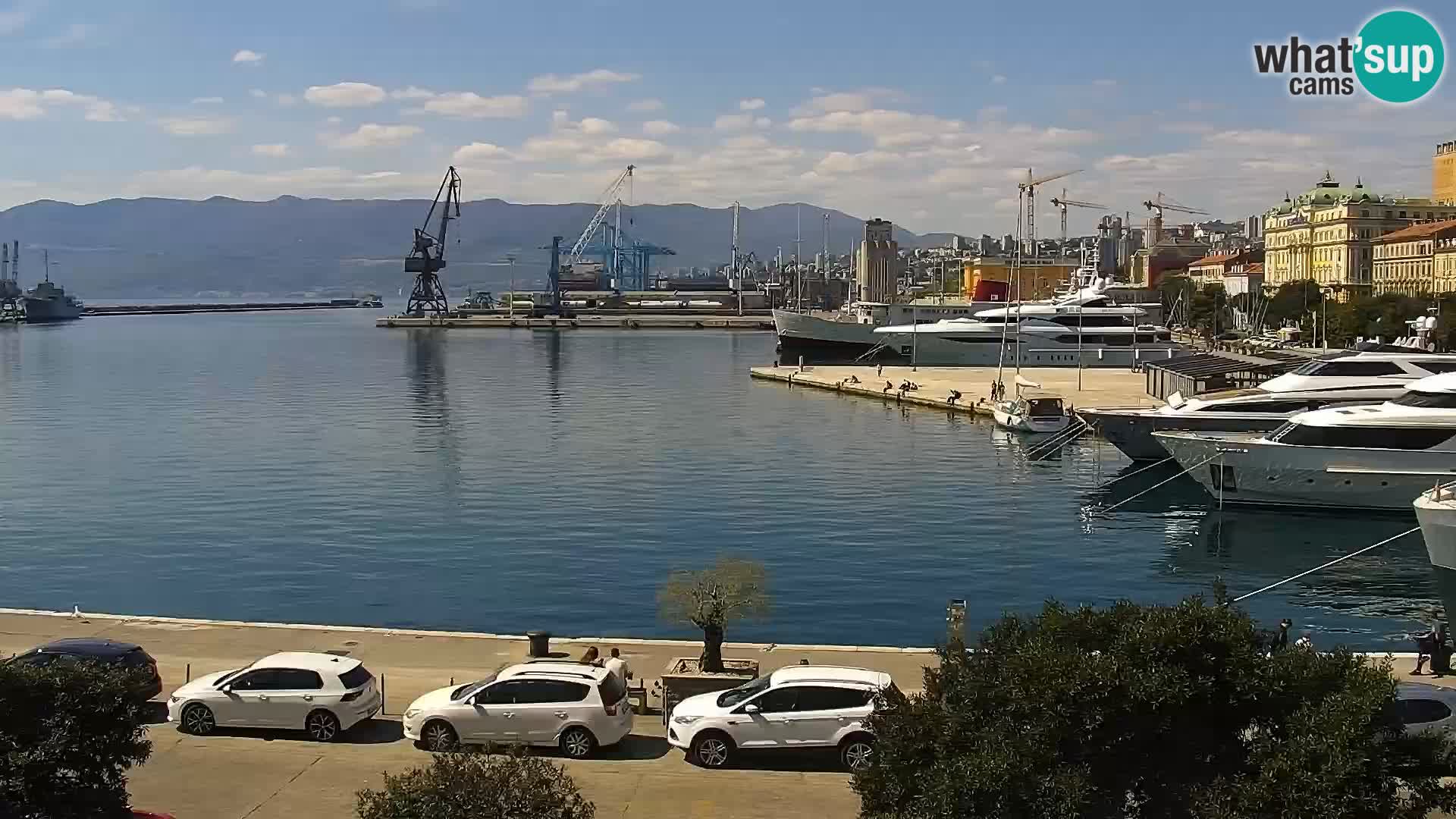 La Riva e la Marina a Rijeka (Fiume) – Live Webcam Croazia