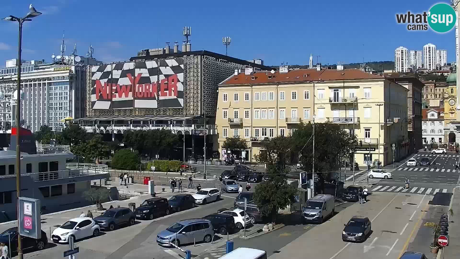 La Riva y Marina en Rijeka – Webcam en vivo Croacia