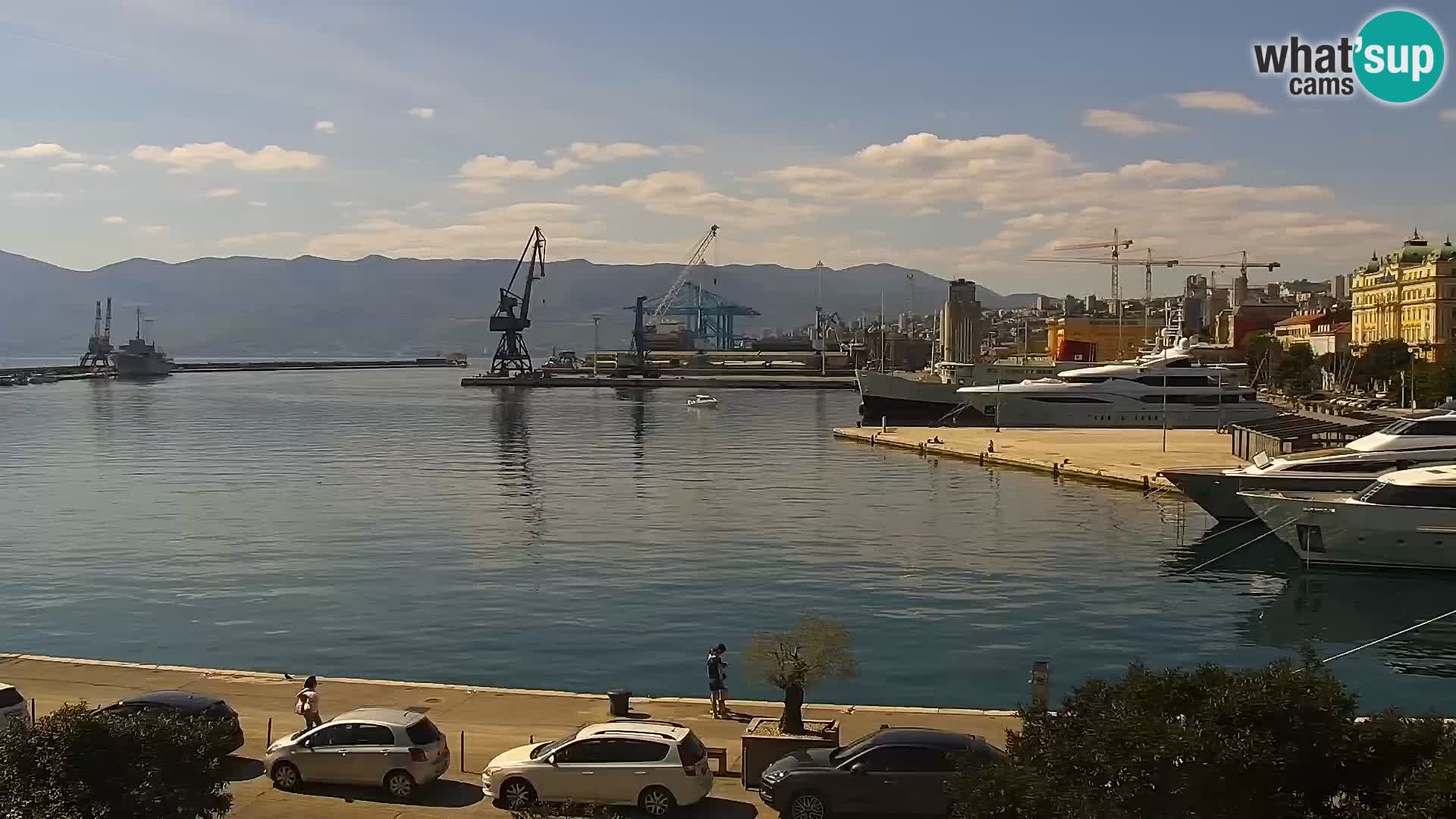 La Riva et Marina à Rijeka – Live Webcam Croatie