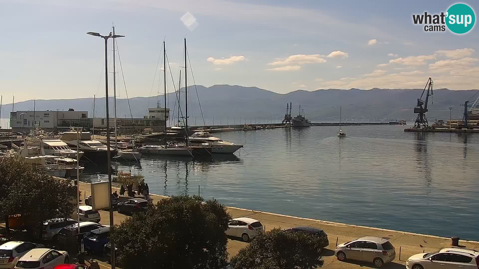 Riva i Marina u Rijeci – Web kamera uživo u Hrvatskoj