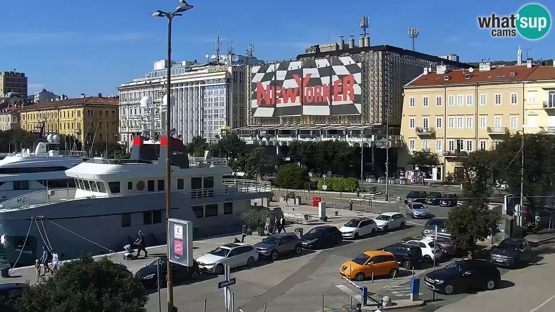 Riva i Marina u Rijeci – Web kamera uživo u Hrvatskoj