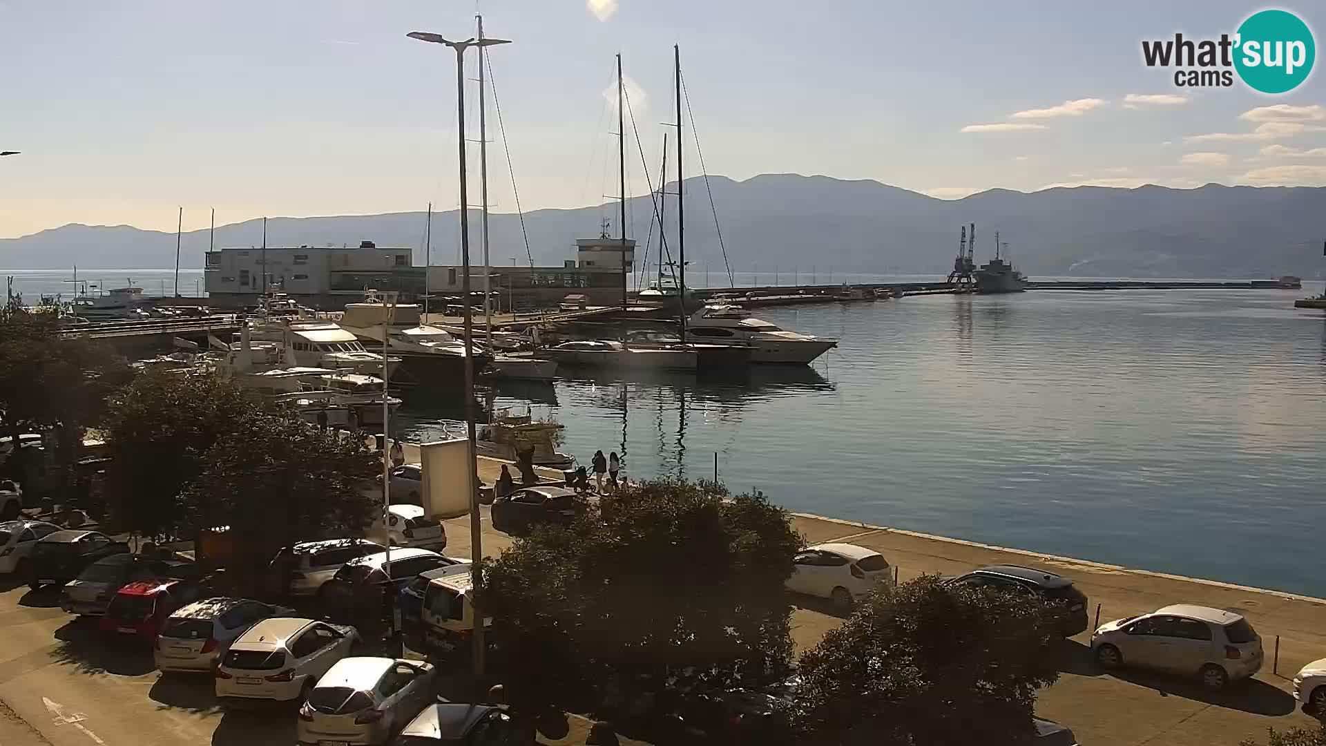 Die Riva und Marina in Rijeka – Live Webcam Kroatien