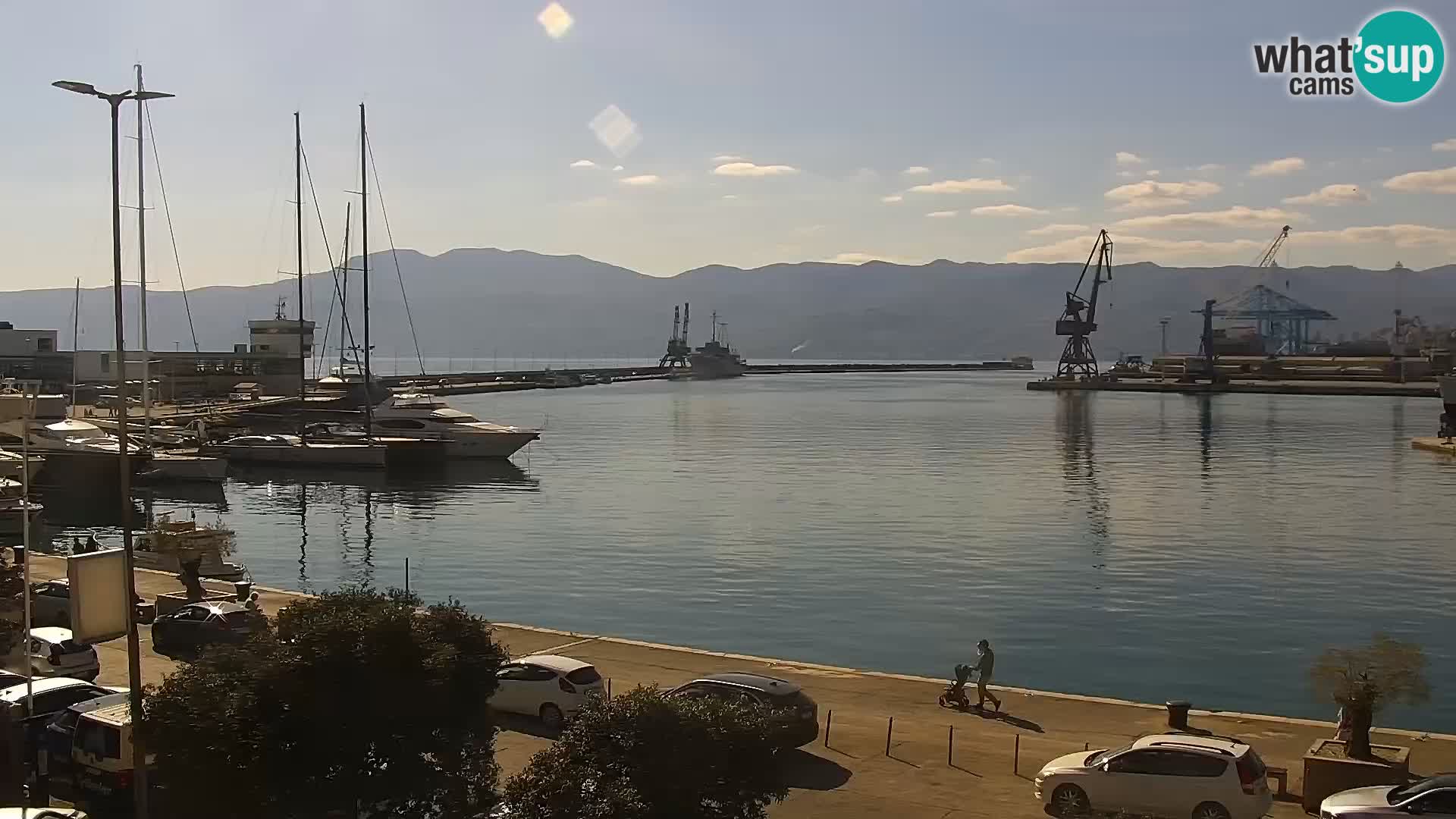 La Riva e la Marina a Rijeka (Fiume) – Live Webcam Croazia