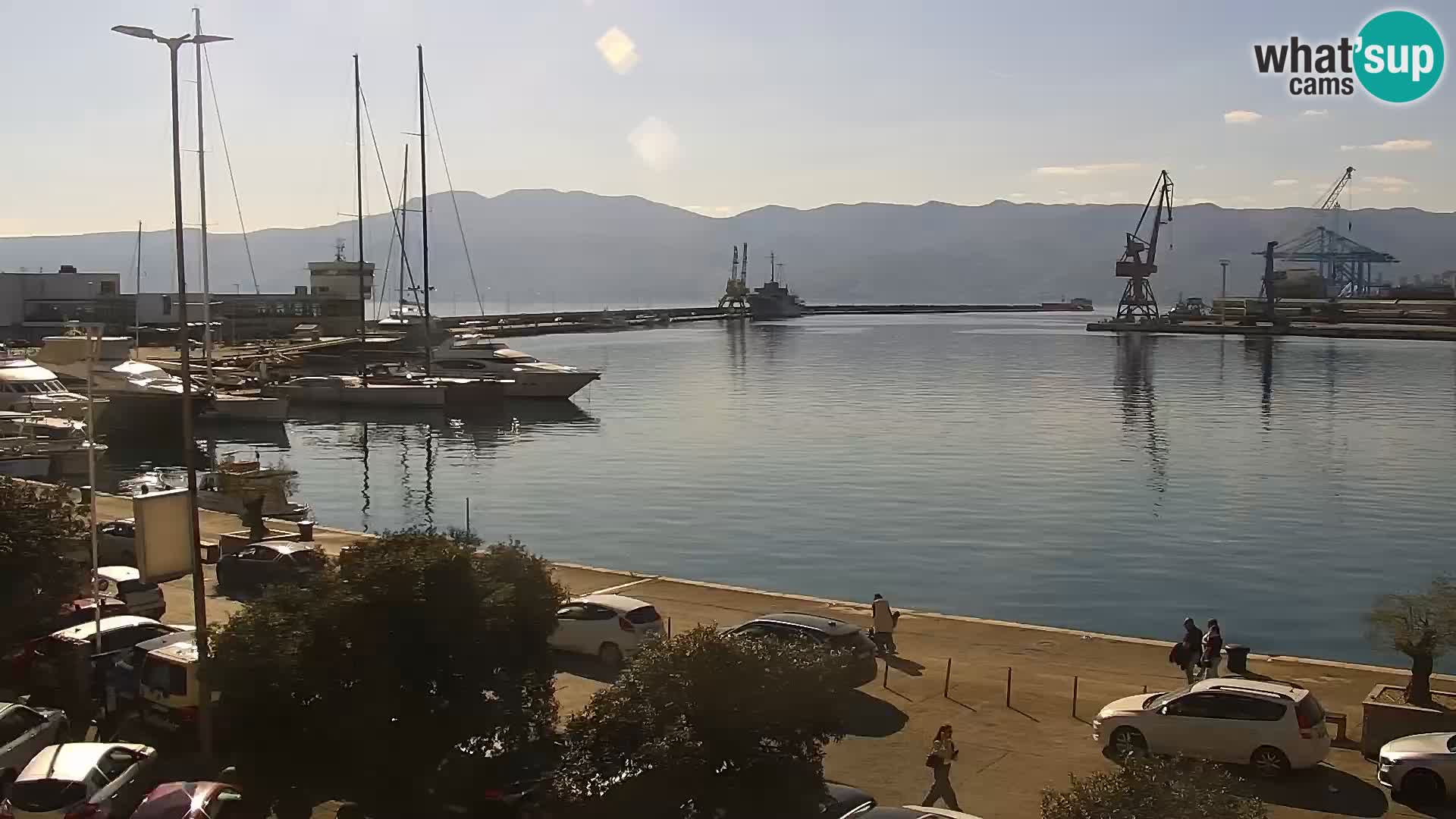 Riva i Marina u Rijeci – Web kamera uživo u Hrvatskoj