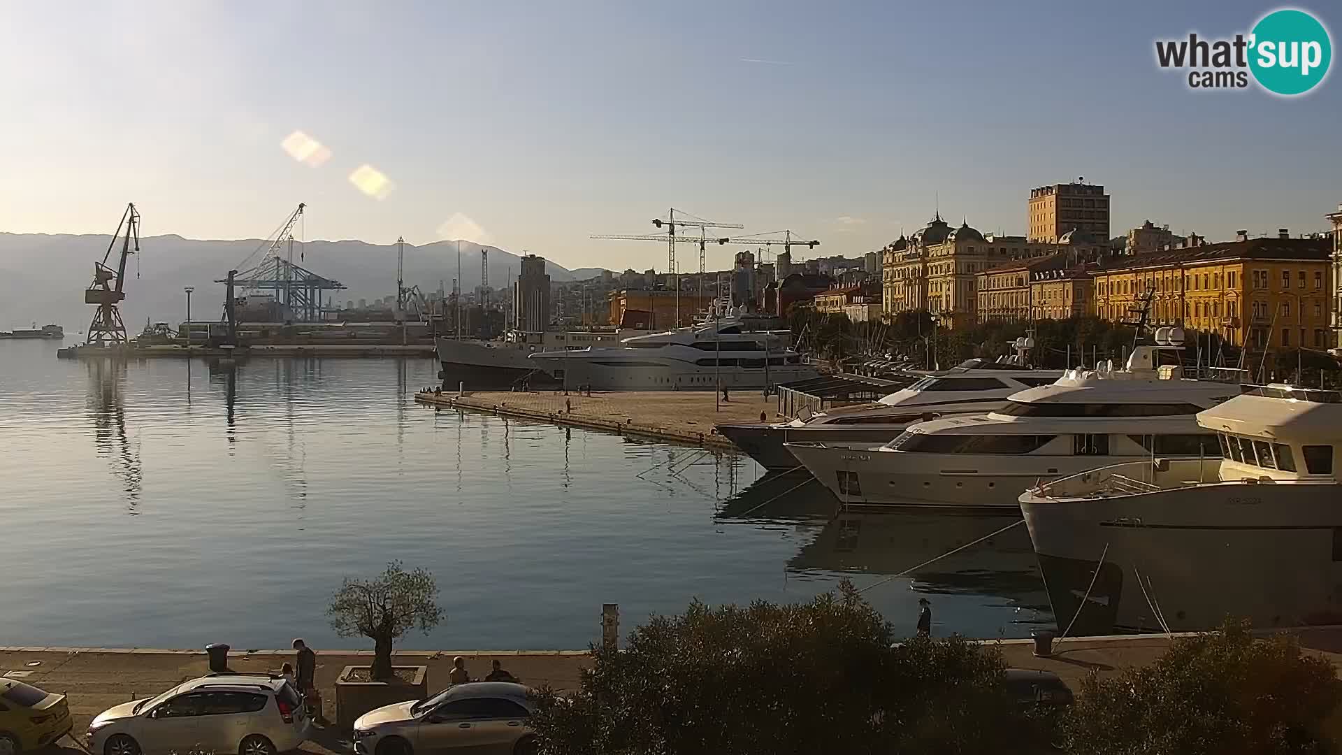 La Riva e la Marina a Rijeka (Fiume) – Live Webcam Croazia