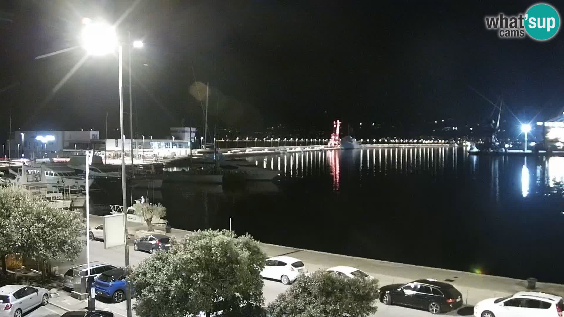 The Riva and Marina in Rijeka  – Live Webcam Croatia