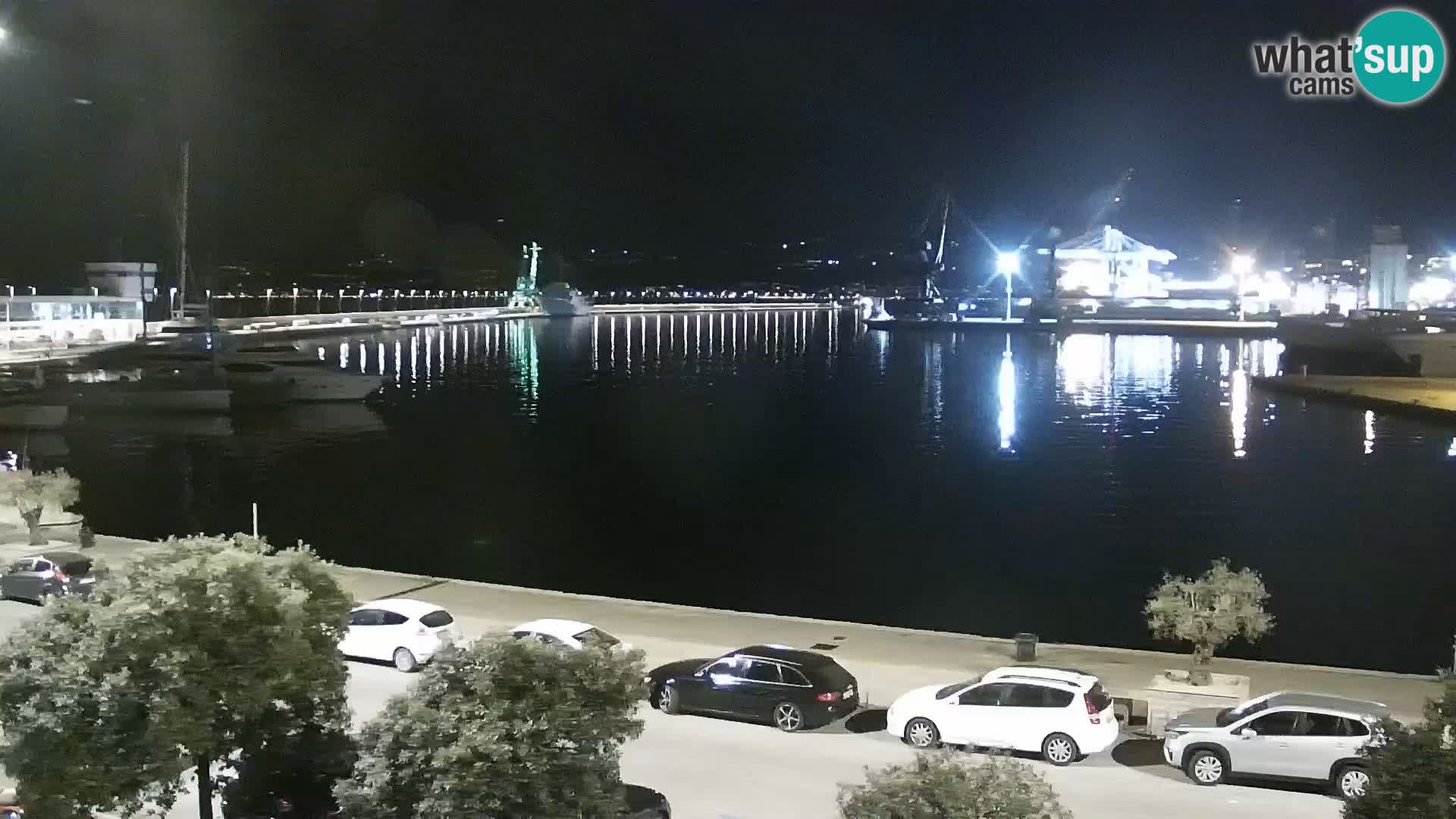 La Riva et Marina à Rijeka – Live Webcam Croatie
