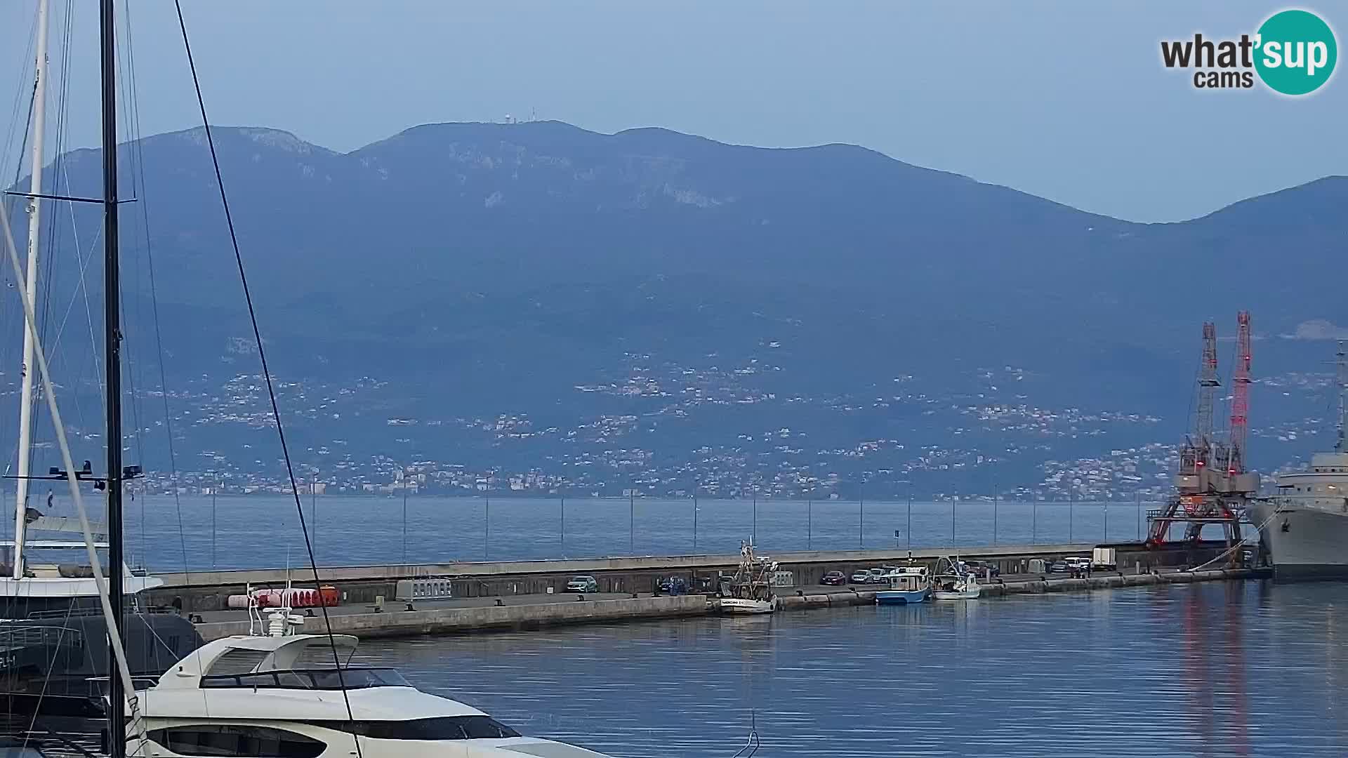 La Riva y Marina en Rijeka – Webcam en vivo Croacia