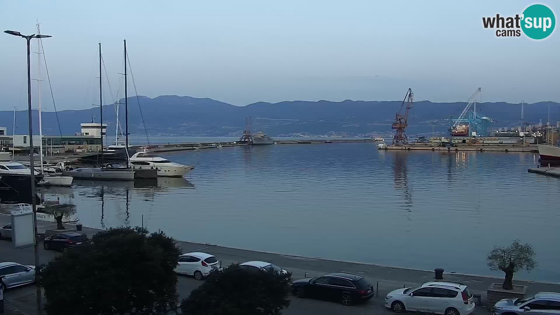 La Riva e la Marina a Rijeka (Fiume) – Live Webcam Croazia