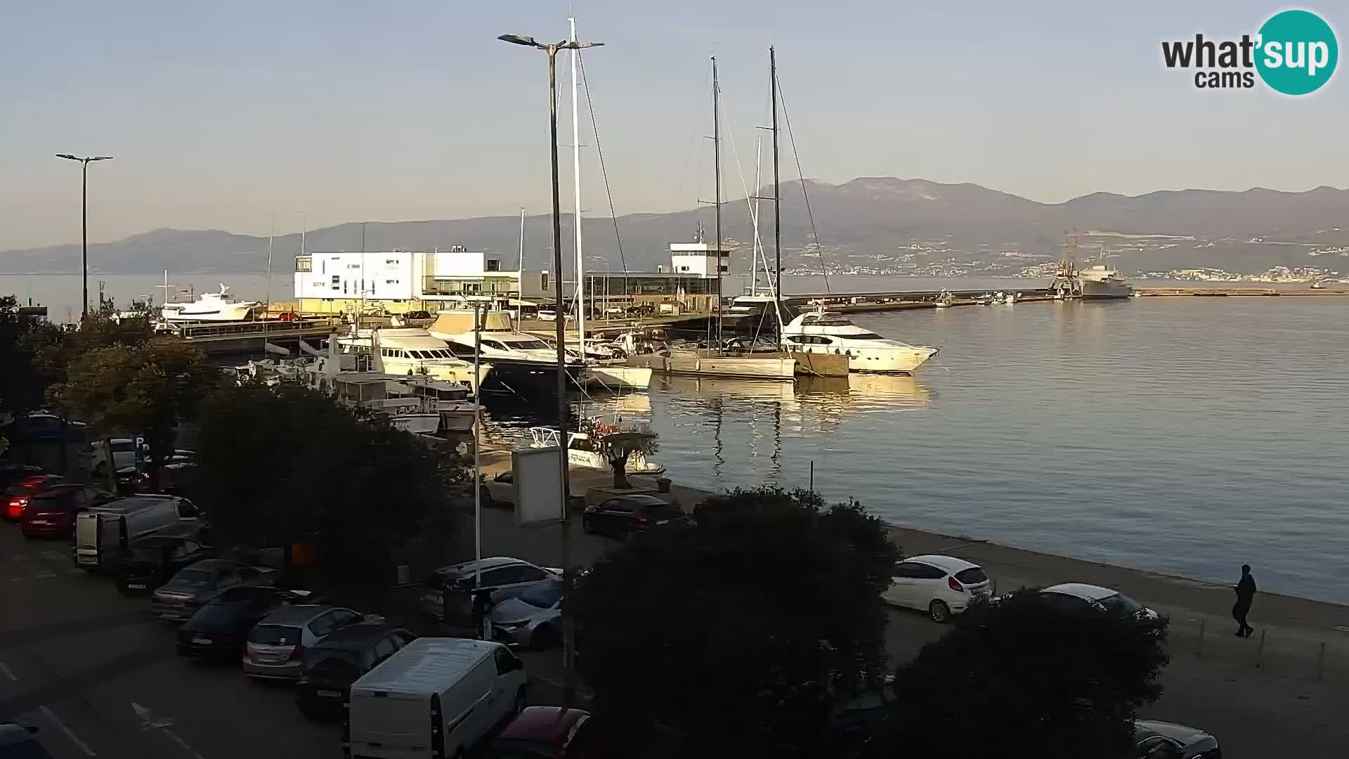La Riva e la Marina a Rijeka (Fiume) – Live Webcam Croazia