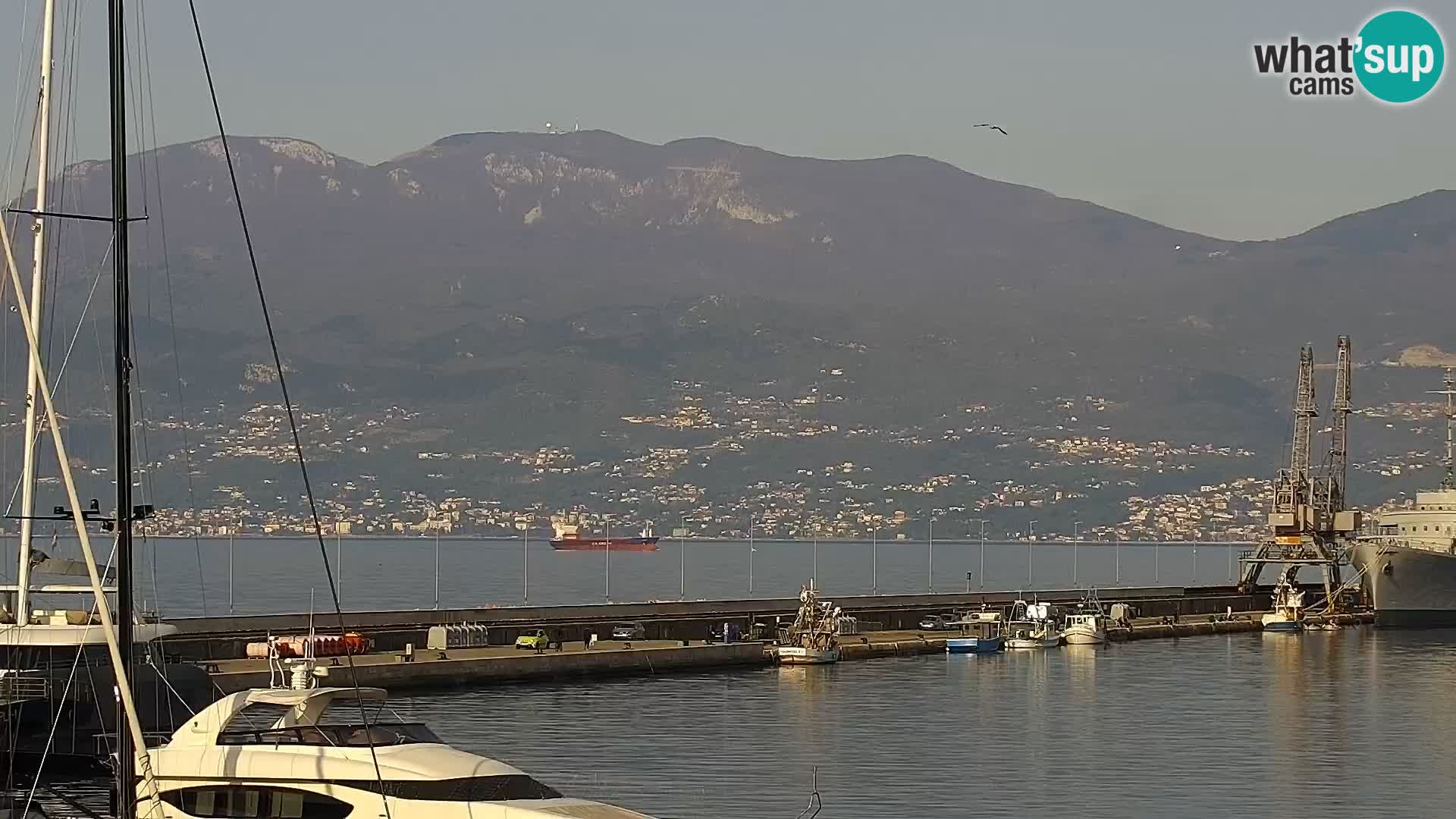 La Riva e la Marina a Rijeka (Fiume) – Live Webcam Croazia