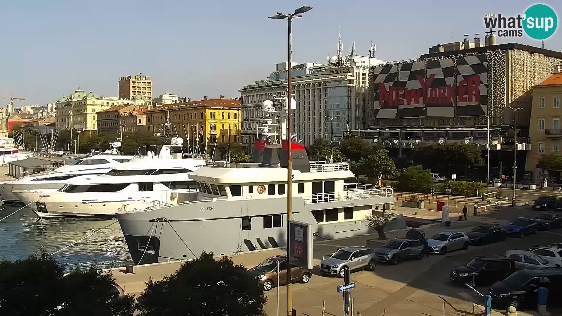 La Riva e la Marina a Rijeka (Fiume) – Live Webcam Croazia