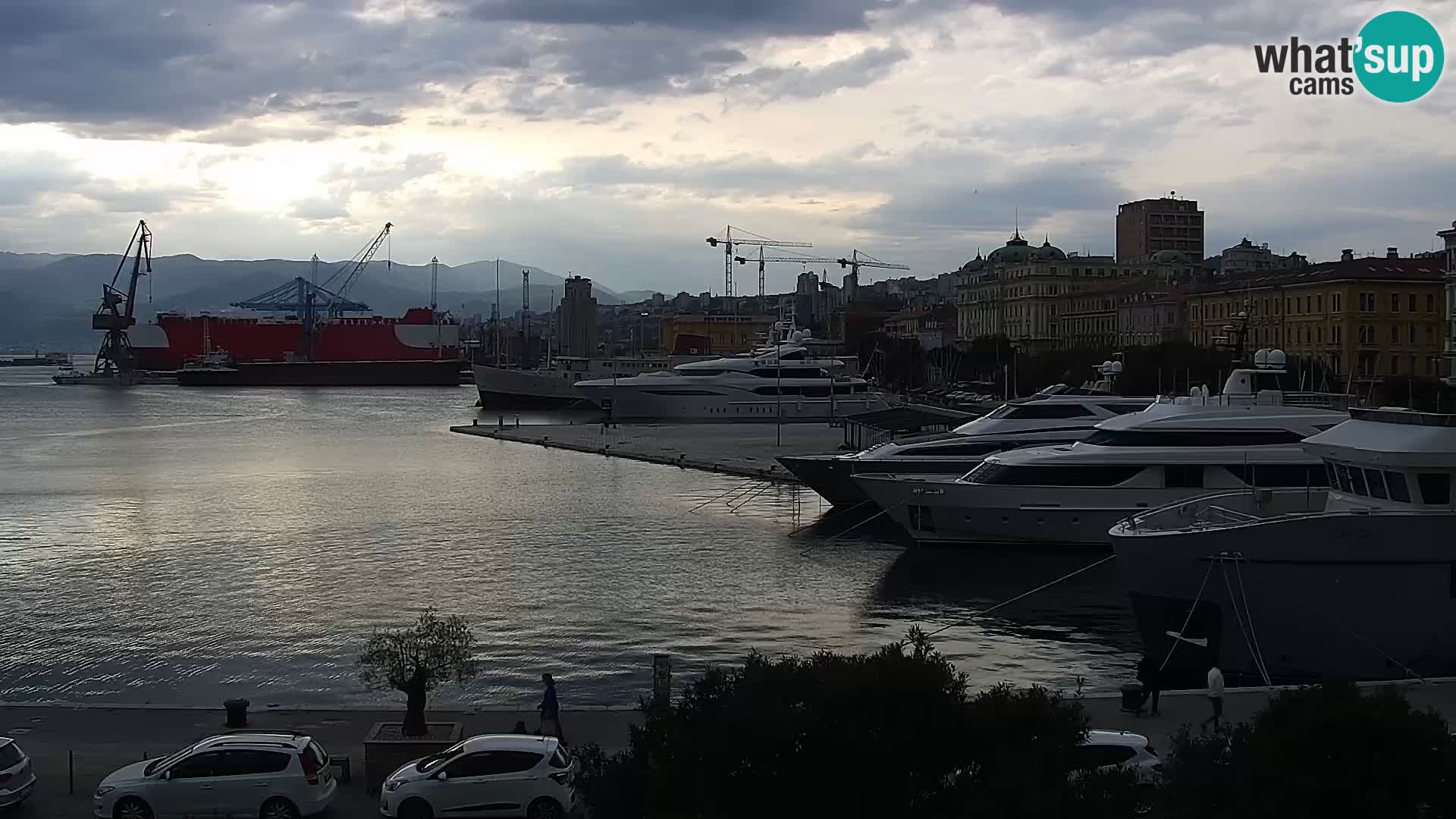 Riva i Marina u Rijeci – Web kamera uživo u Hrvatskoj