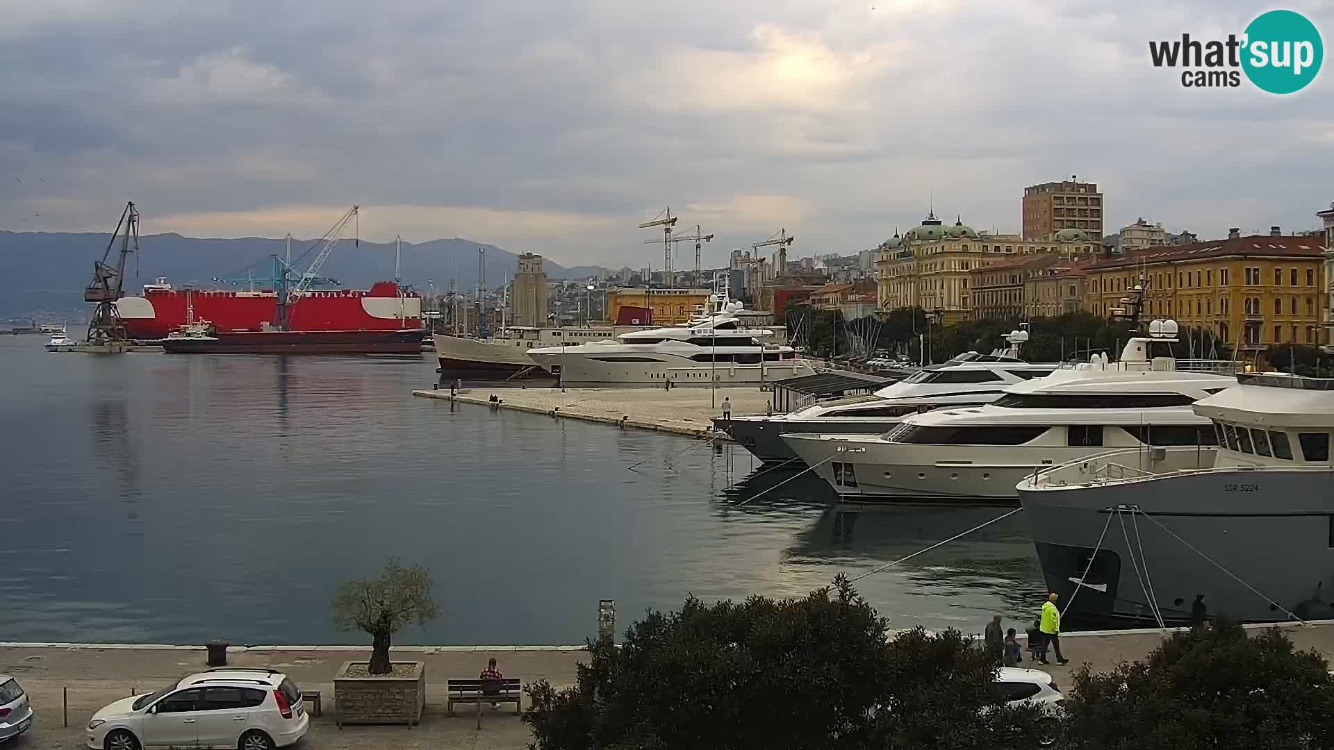 Riva i Marina u Rijeci – Web kamera uživo u Hrvatskoj