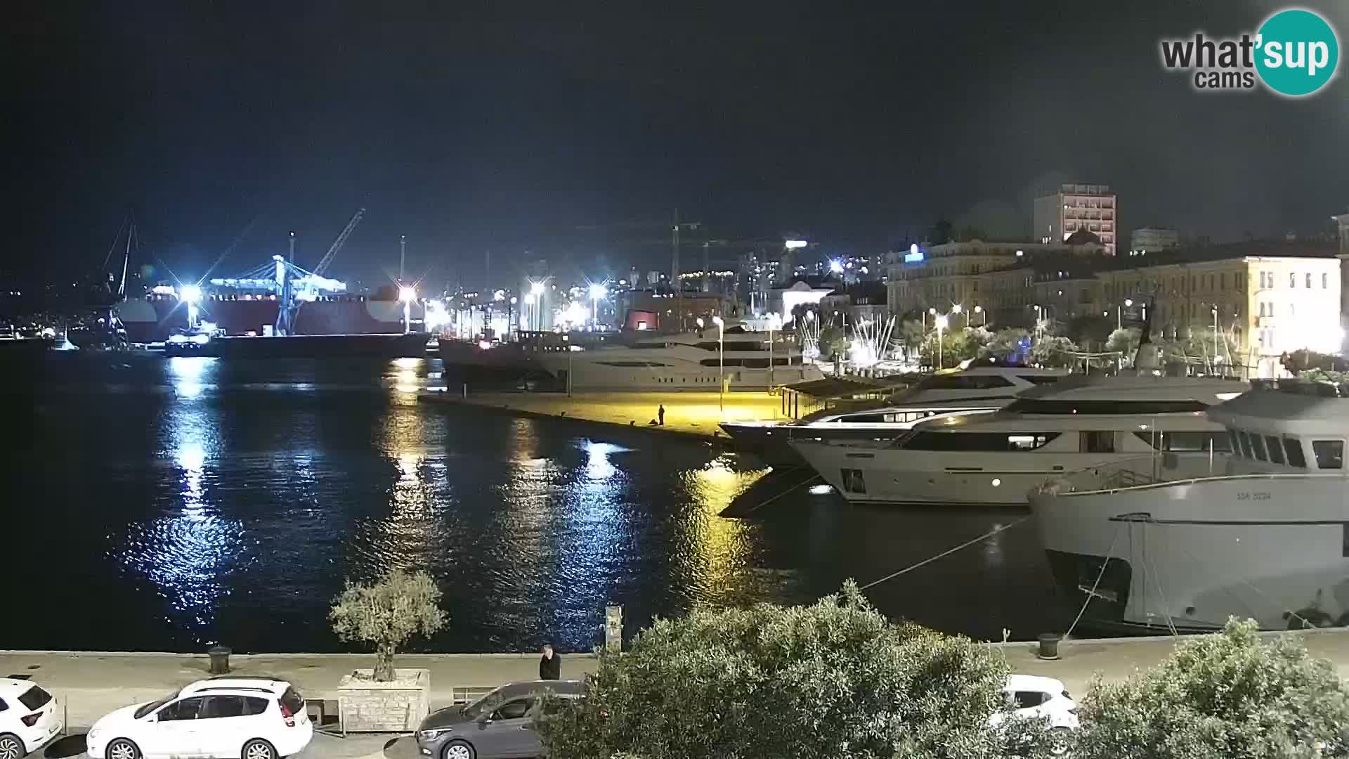 Die Riva und Marina in Rijeka – Live Webcam Kroatien