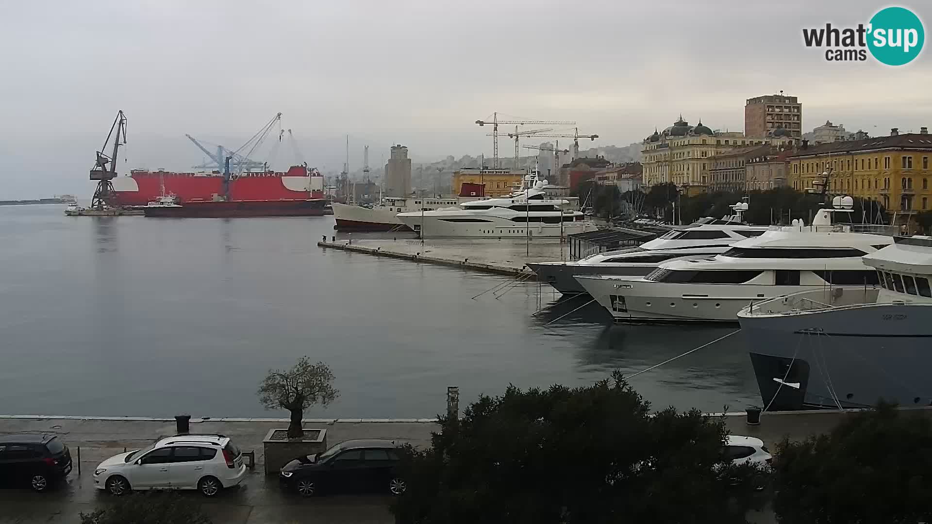 La Riva e la Marina a Rijeka (Fiume) – Live Webcam Croazia