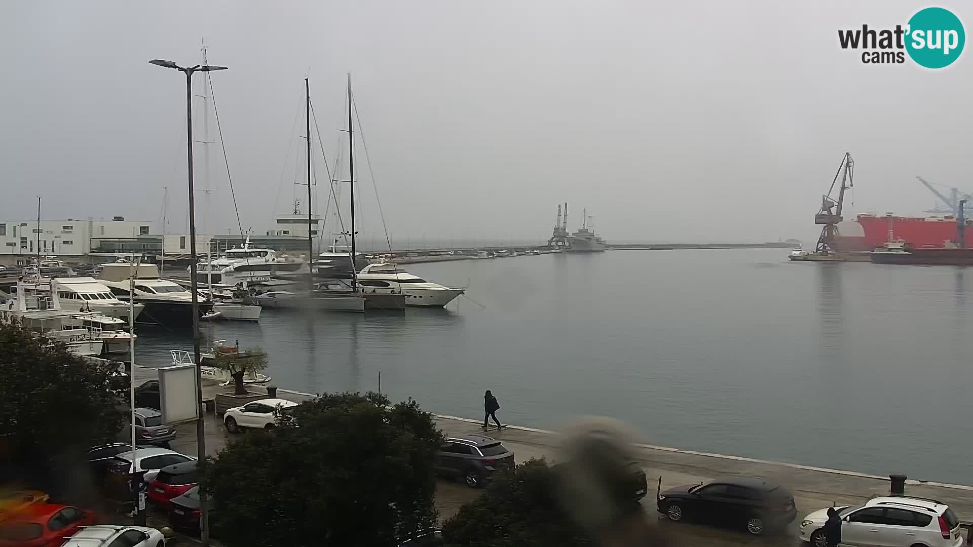 Die Riva und Marina in Rijeka – Live Webcam Kroatien