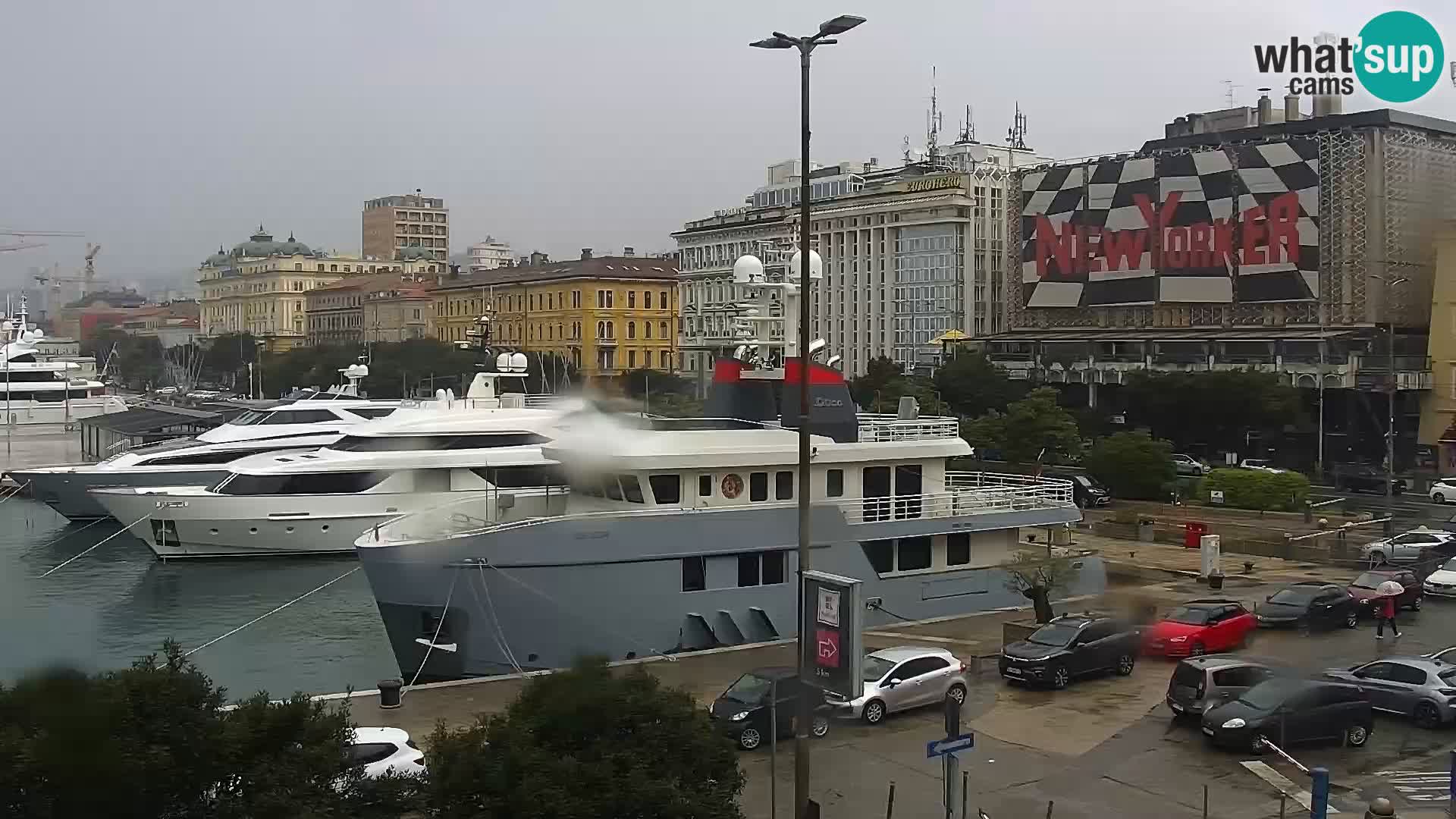 La Riva y Marina en Rijeka – Webcam en vivo Croacia