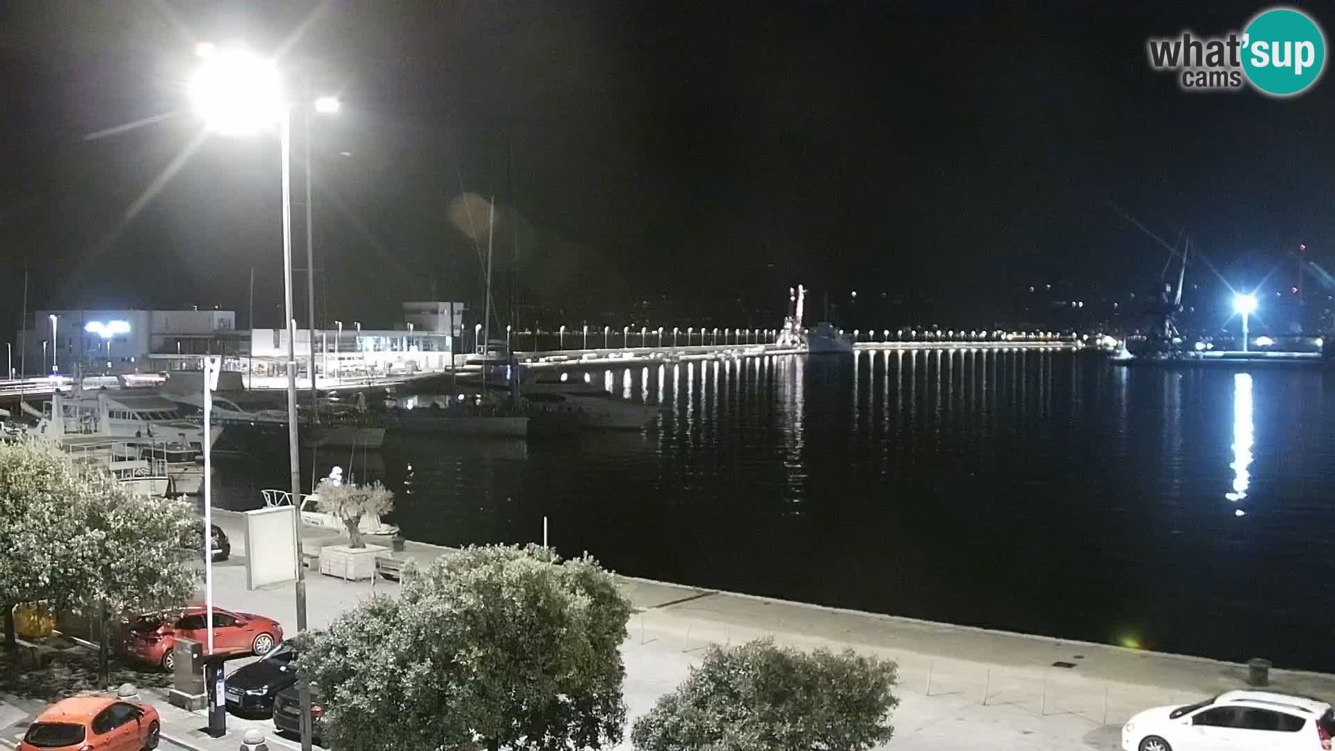 La Riva et Marina à Rijeka – Live Webcam Croatie