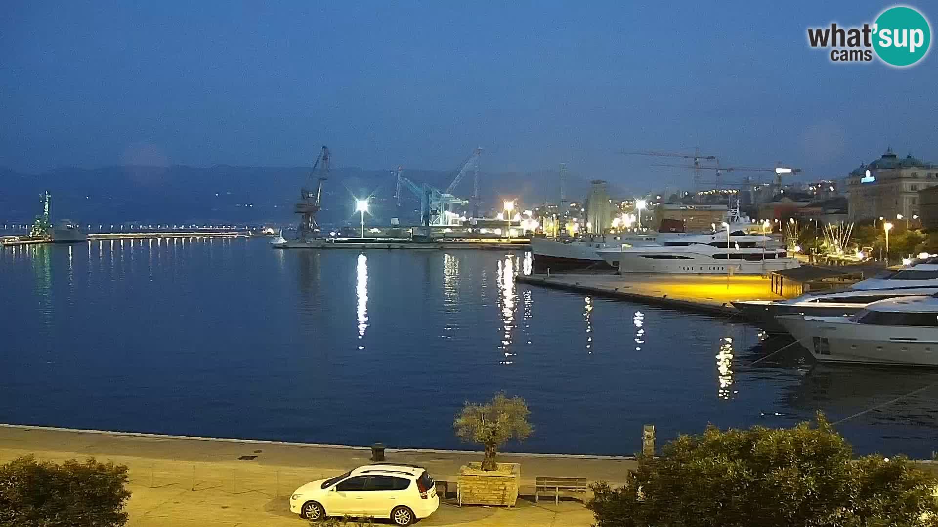 La Riva et Marina à Rijeka – Live Webcam Croatie