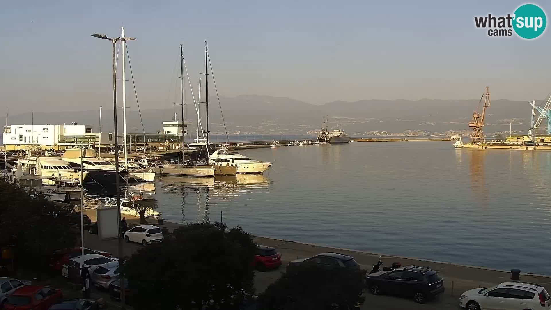 Die Riva und Marina in Rijeka – Live Webcam Kroatien