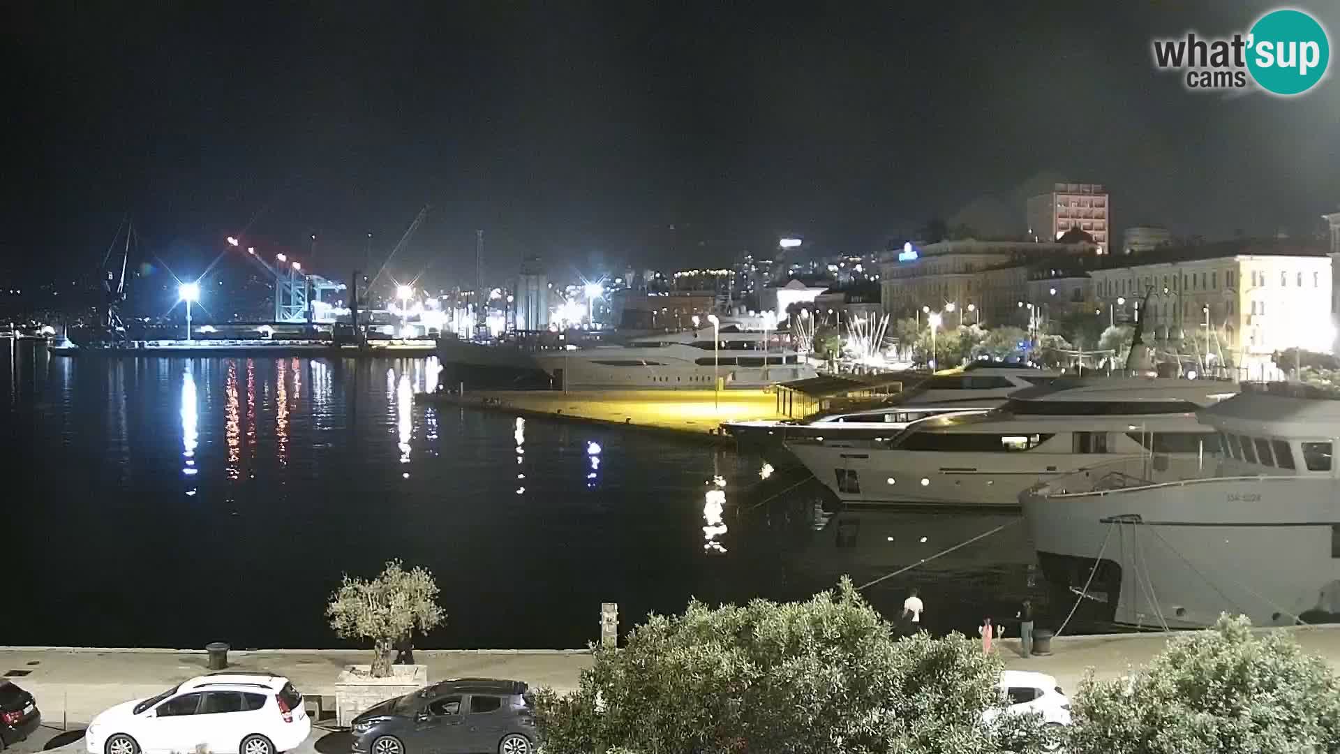 Riva i Marina u Rijeci – Web kamera uživo u Hrvatskoj