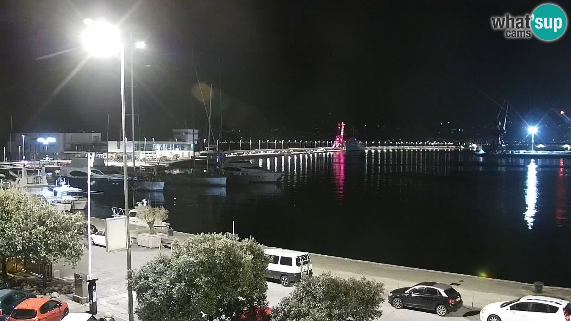 La Riva et Marina à Rijeka – Live Webcam Croatie