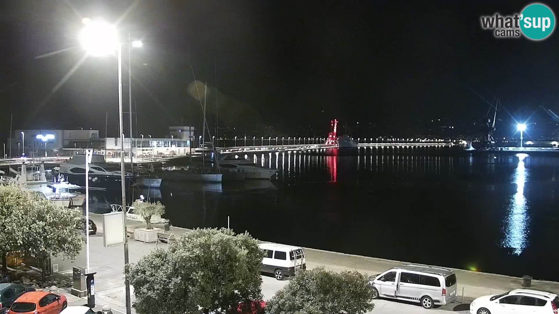 La Riva y Marina en Rijeka – Webcam en vivo Croacia