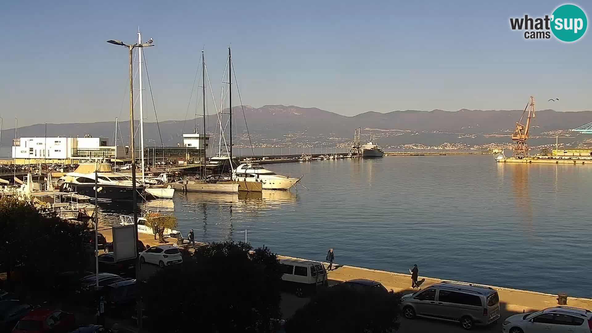 La Riva e la Marina a Rijeka (Fiume) – Live Webcam Croazia