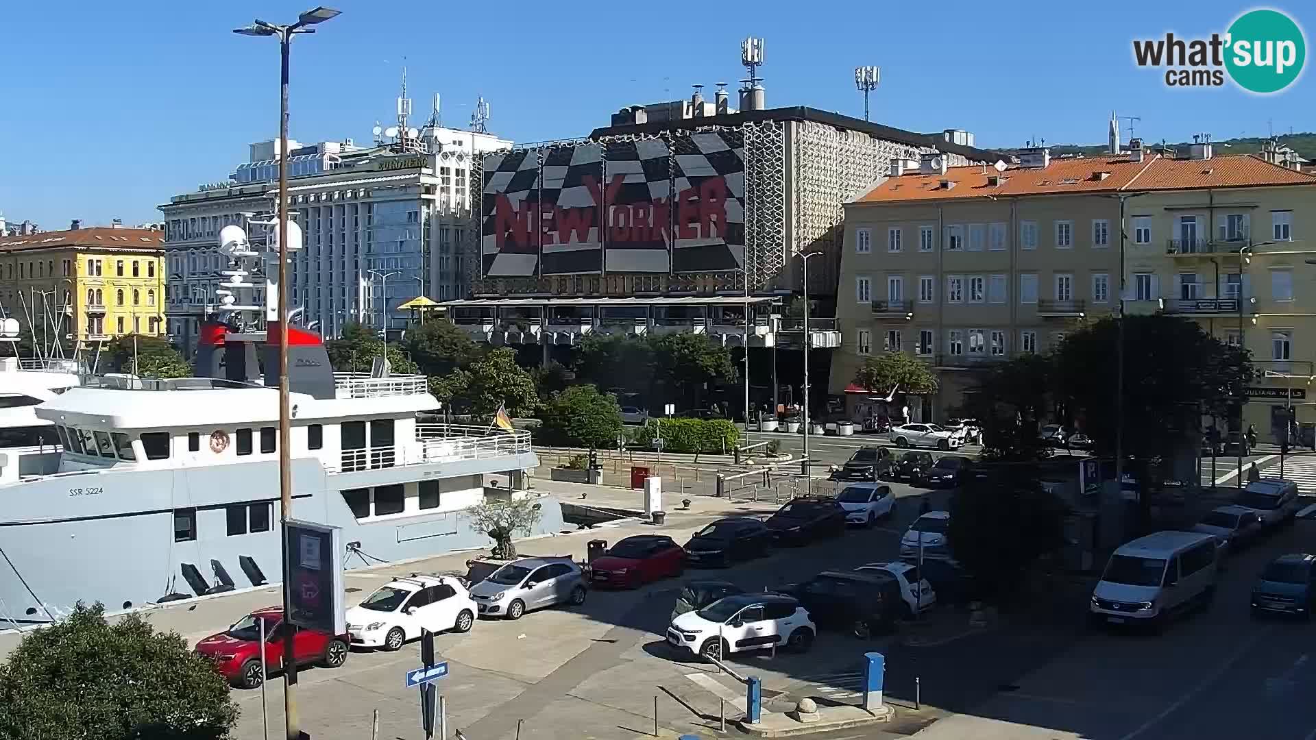 La Riva e la Marina a Rijeka (Fiume) – Live Webcam Croazia