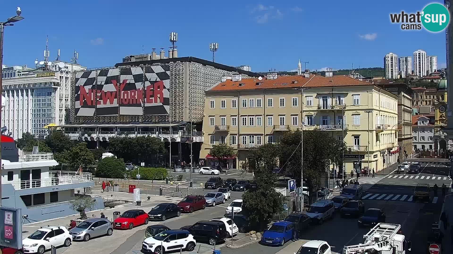 Die Riva und Marina in Rijeka – Live Webcam Kroatien