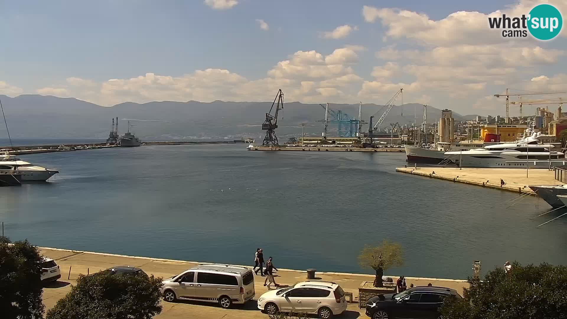 La Riva e la Marina a Rijeka (Fiume) – Live Webcam Croazia