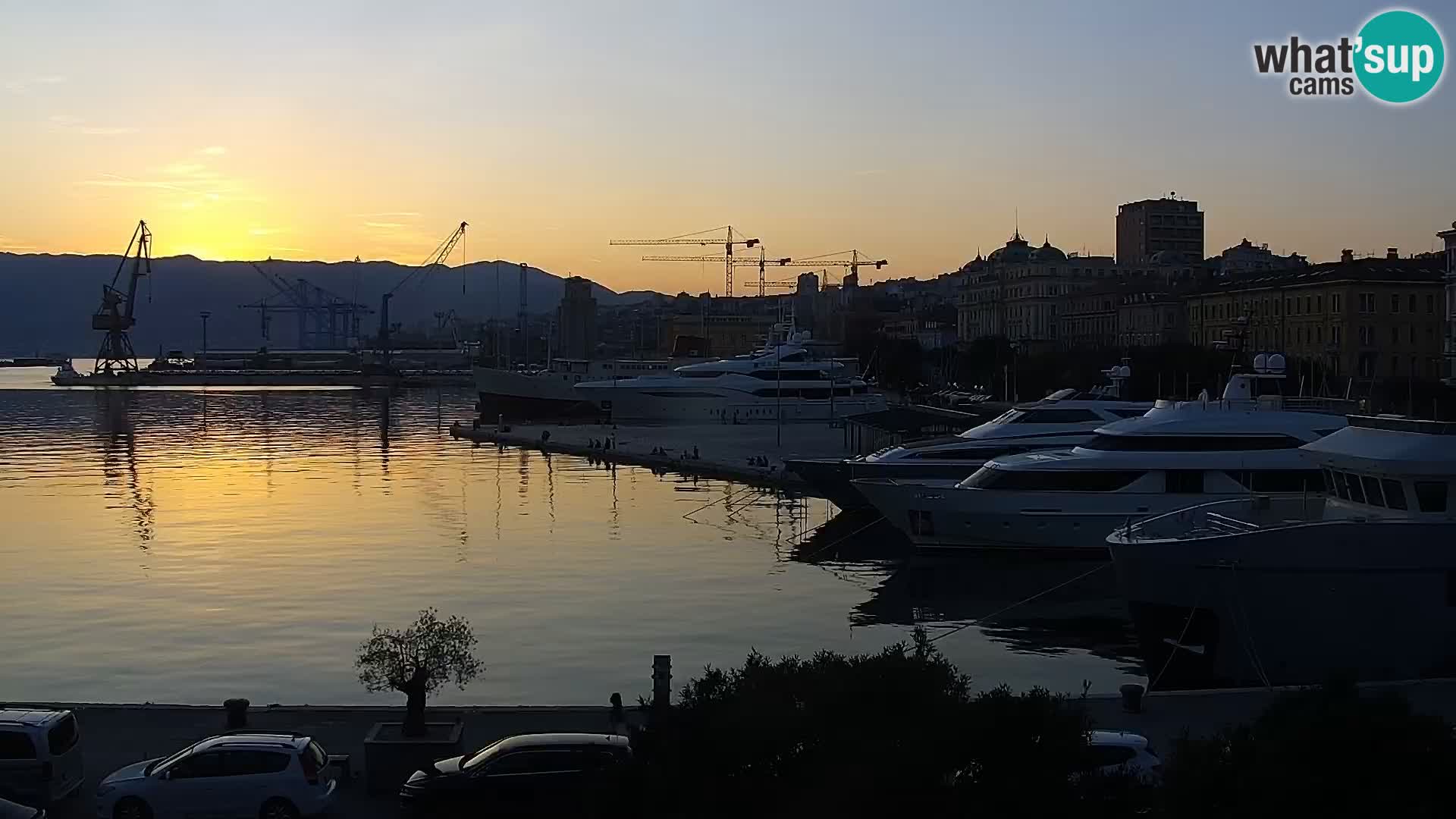 La Riva e la Marina a Rijeka (Fiume) – Live Webcam Croazia