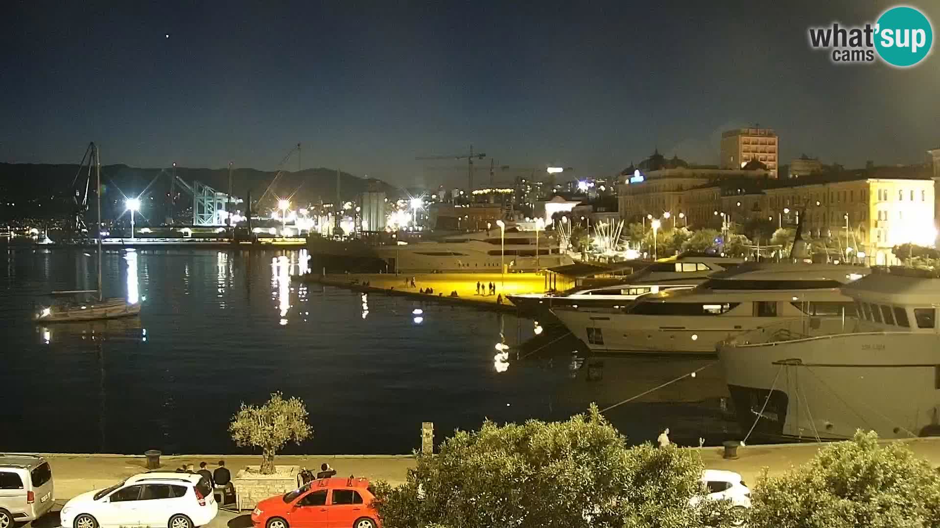 La Riva e la Marina a Rijeka (Fiume) – Live Webcam Croazia