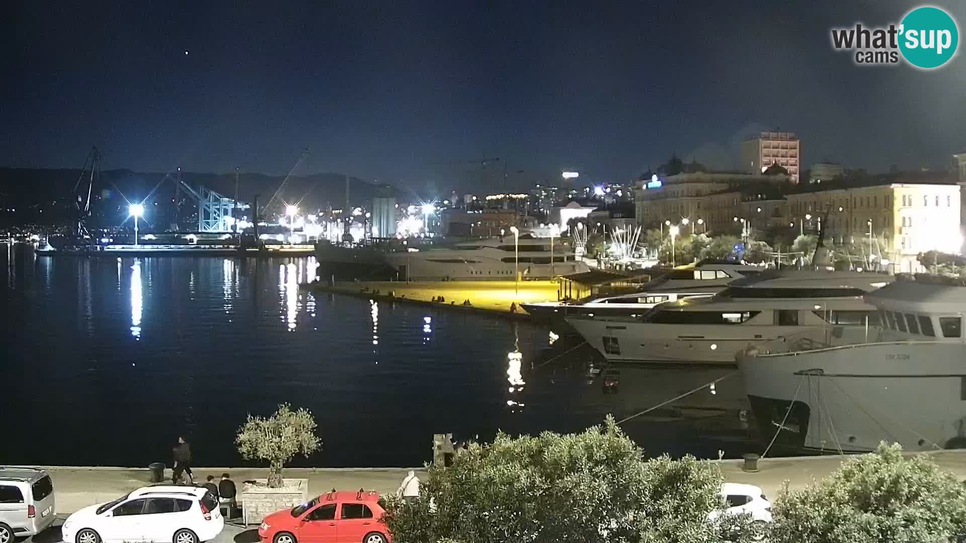 La Riva e la Marina a Rijeka (Fiume) – Live Webcam Croazia