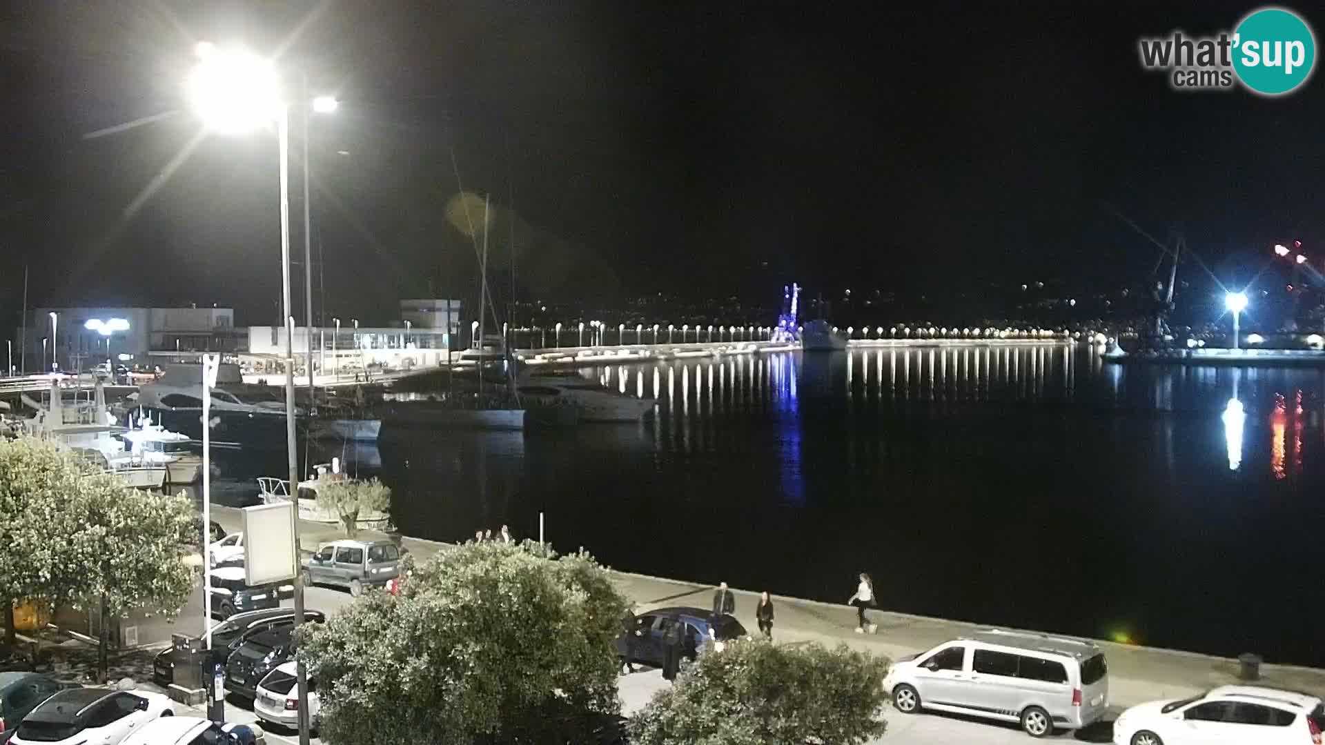 La Riva e la Marina a Rijeka (Fiume) – Live Webcam Croazia